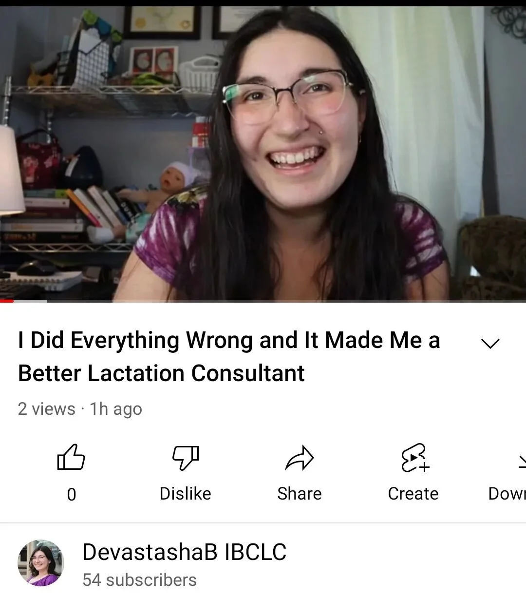 New video is up now! The story of my first breastfeeding journey and how it made me a better lactation consultant, despite everything I did &quot;wrong.&quot;
