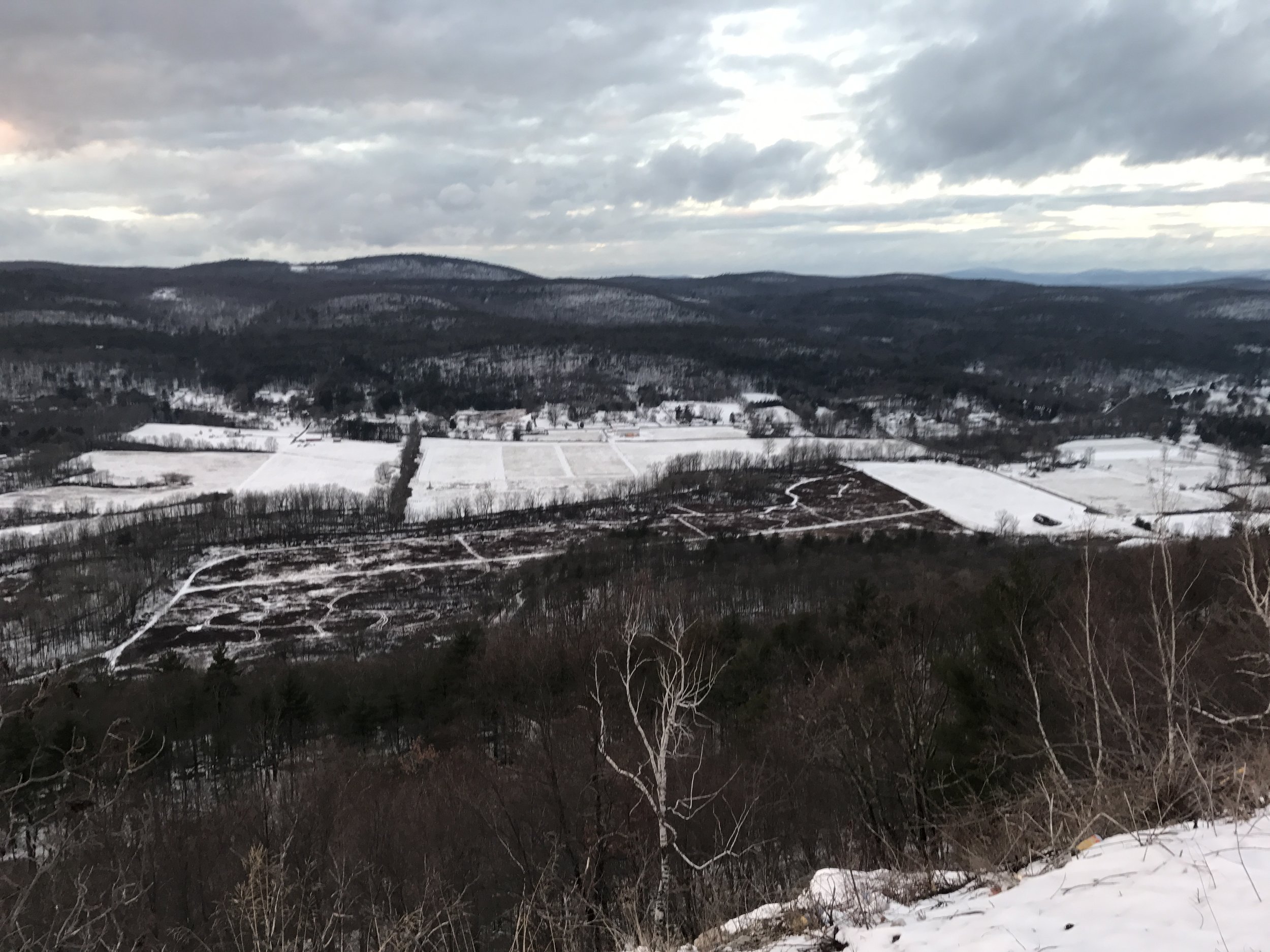 A view of the area from the Shawangunk Ridge. 