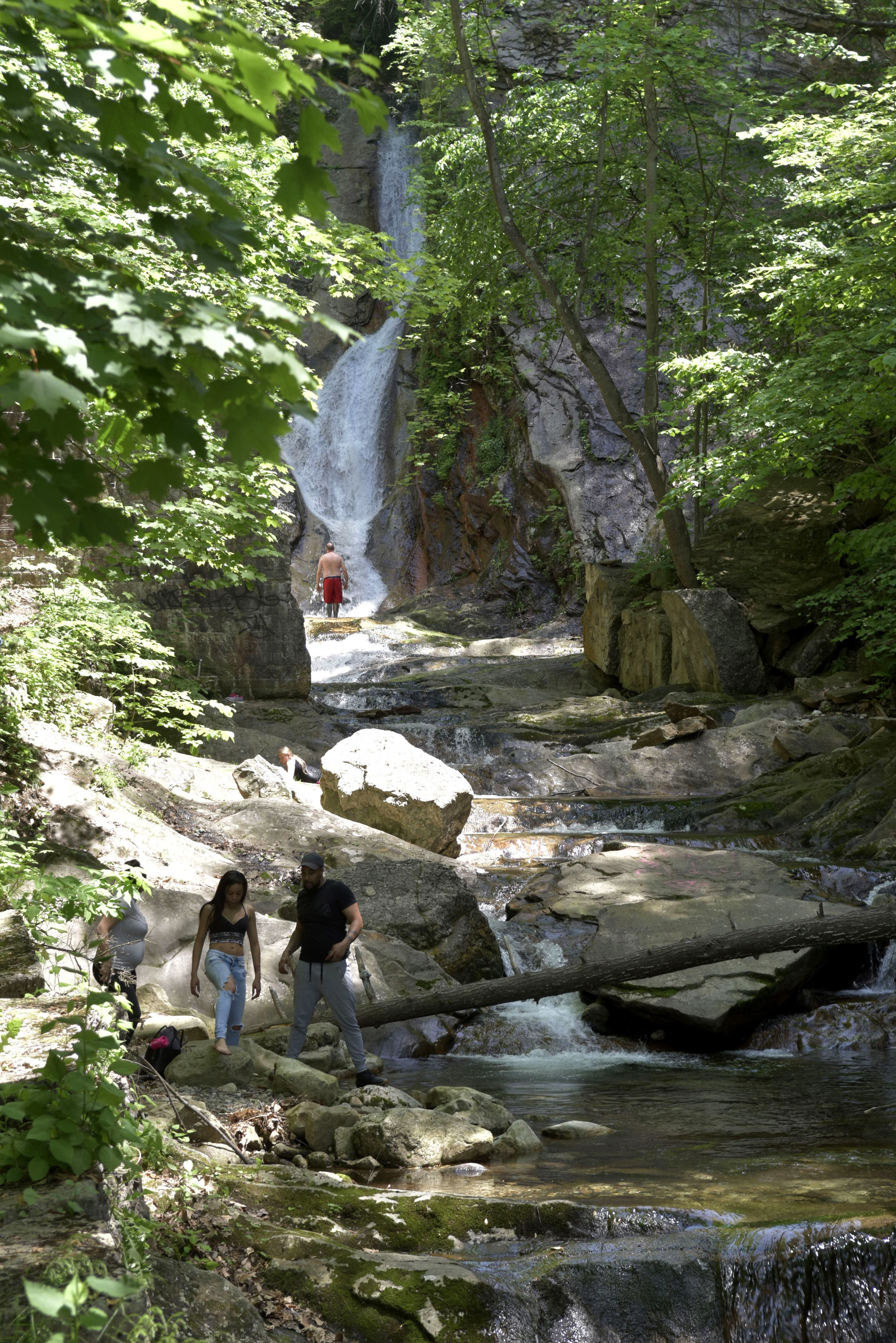 This waterfall is about a 5 minute walk from or property. 