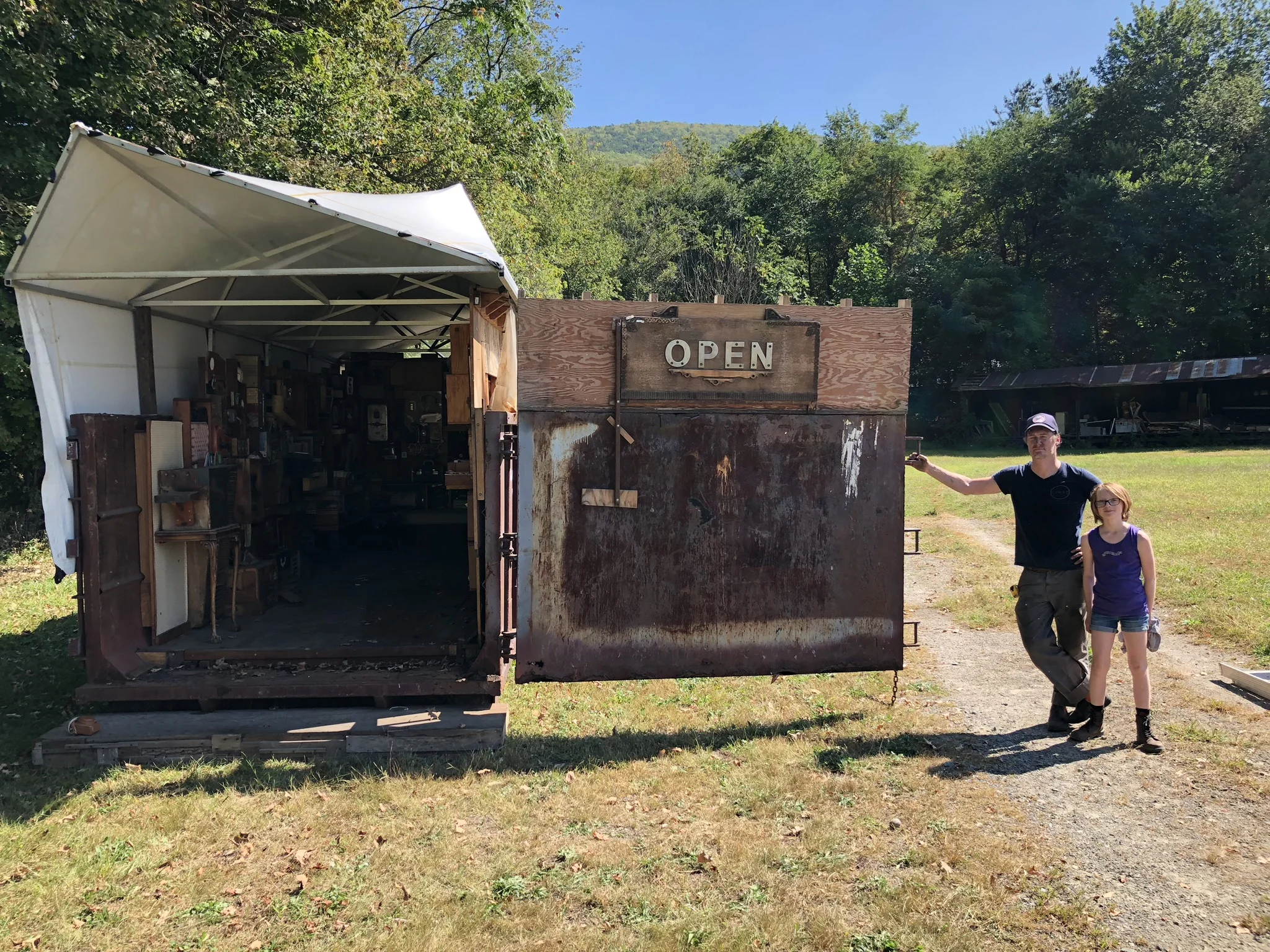 On permanent display! The Dumpster Project . 
