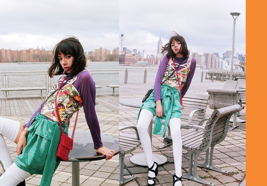 model: @kimmyisskinny stylist: raya sacco photographer: bobby banks top and skirt by Keiko Koakutsu, socks are American Apparel and shoes are Gucci