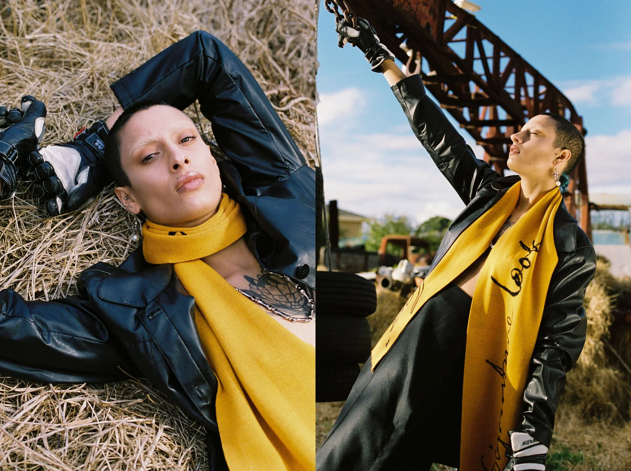 Model: Jo Pugh @ssansserif Stylists: Annabelle Topham @aannbllee and Kristian Keir @prom.king MUA: Emma Bainbridge @___emmab Photographer: Lekk Porter @lekklekklekk Special thanks to Emily Drummond, Alex McQuire @alexmcquire and Sacreflux @sacreflux