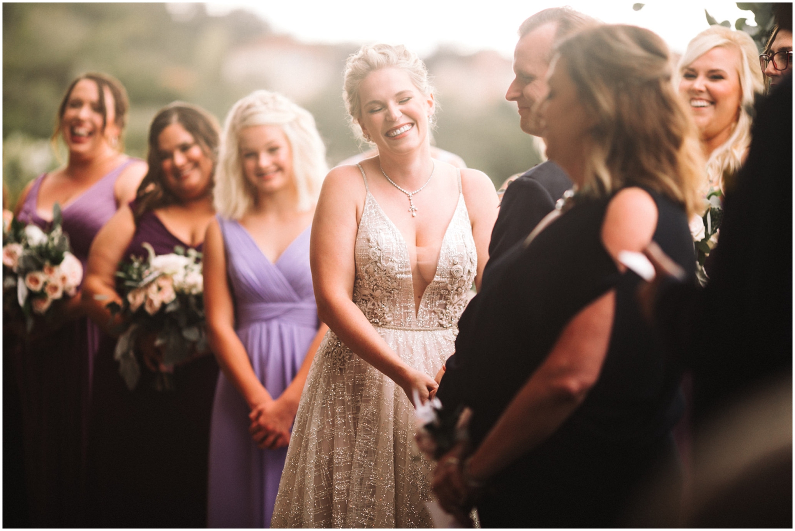  Bride and Groom during their Austin Wedding Ceremony 