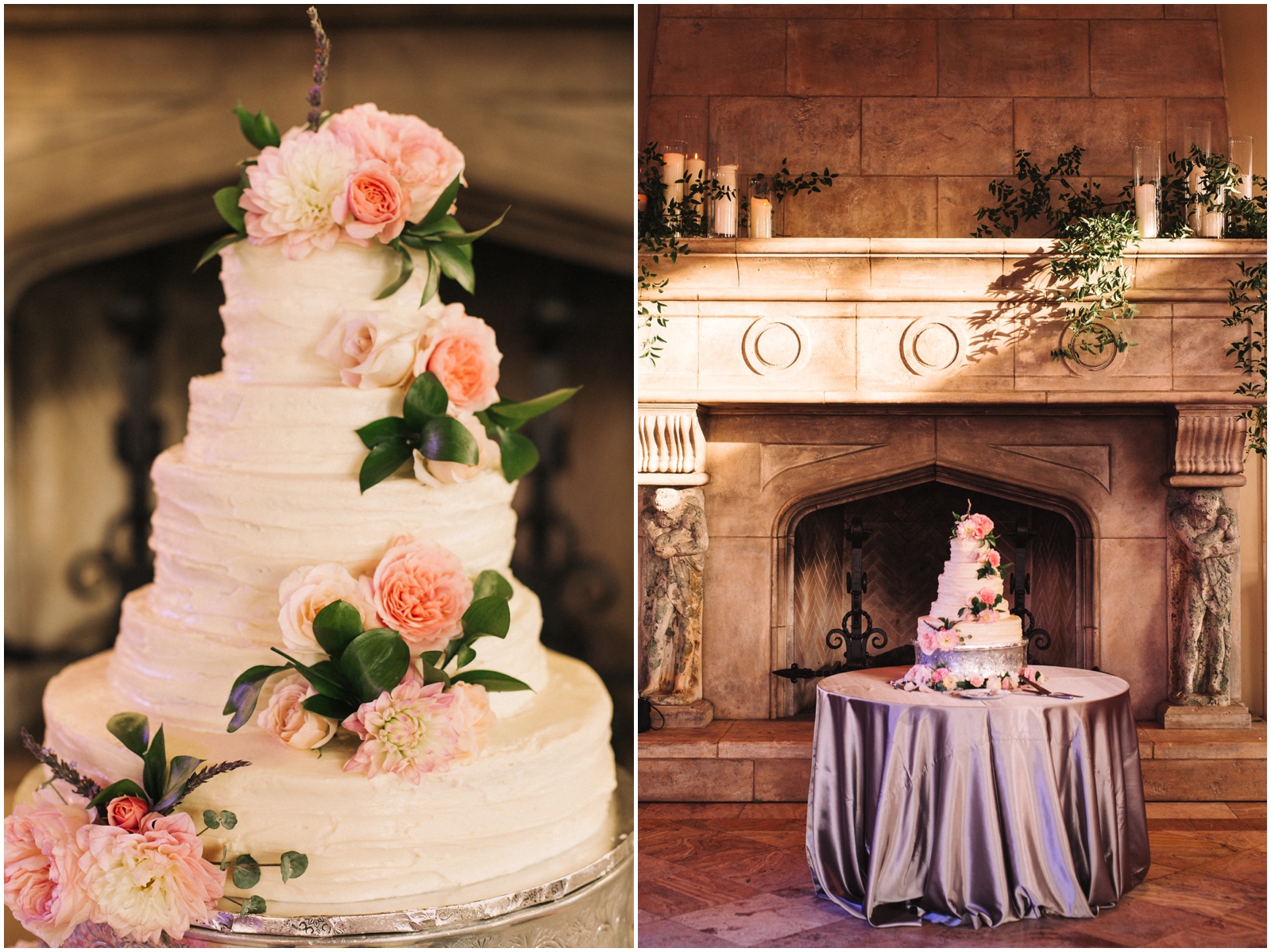  White floral wedding cake 