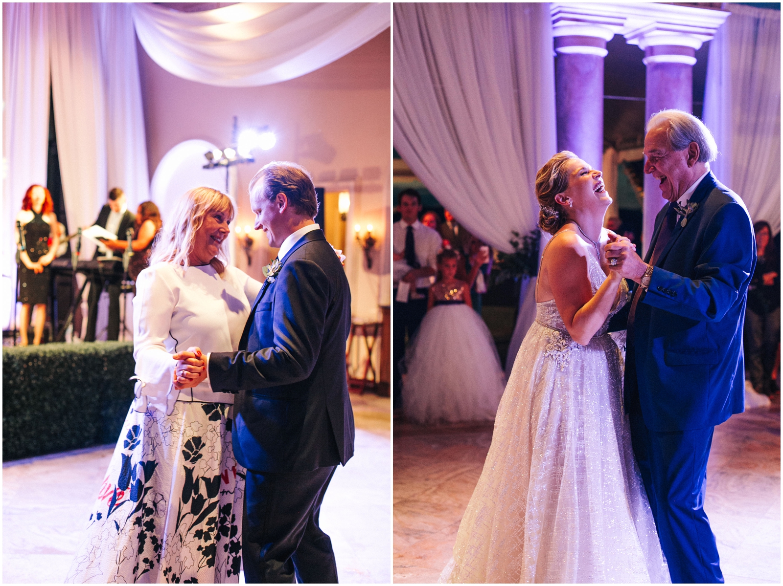  Bride and groom dancing with their parents 