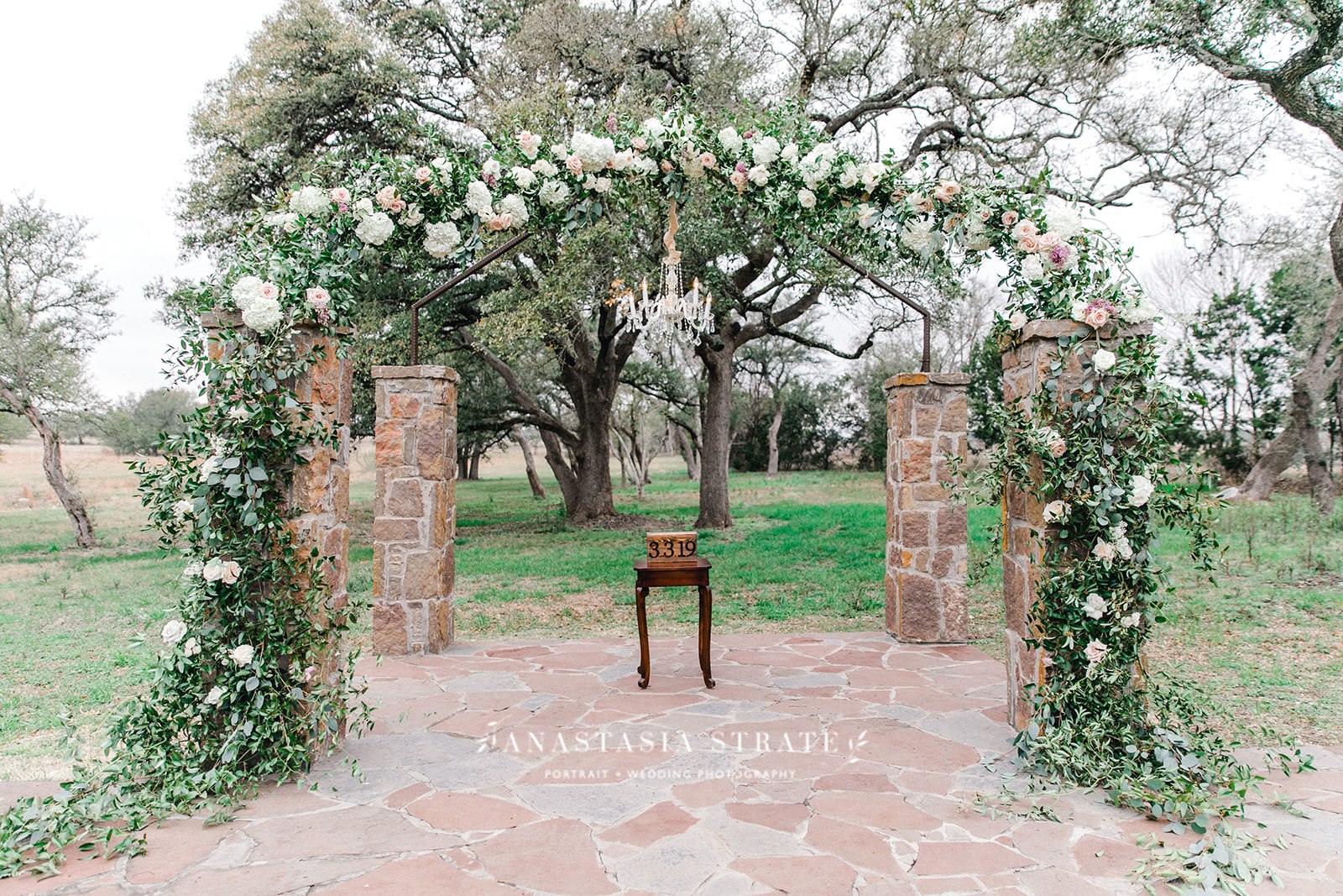 Outdoor wedding ceremony