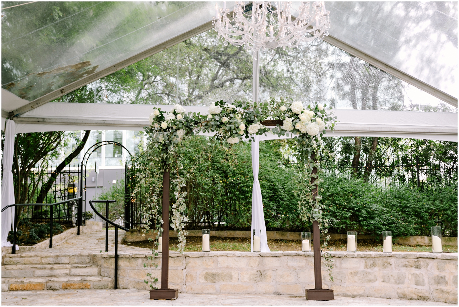 Greenery wedding arch