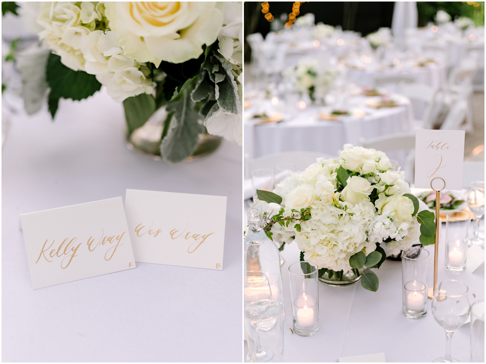  White wedding floral decor 