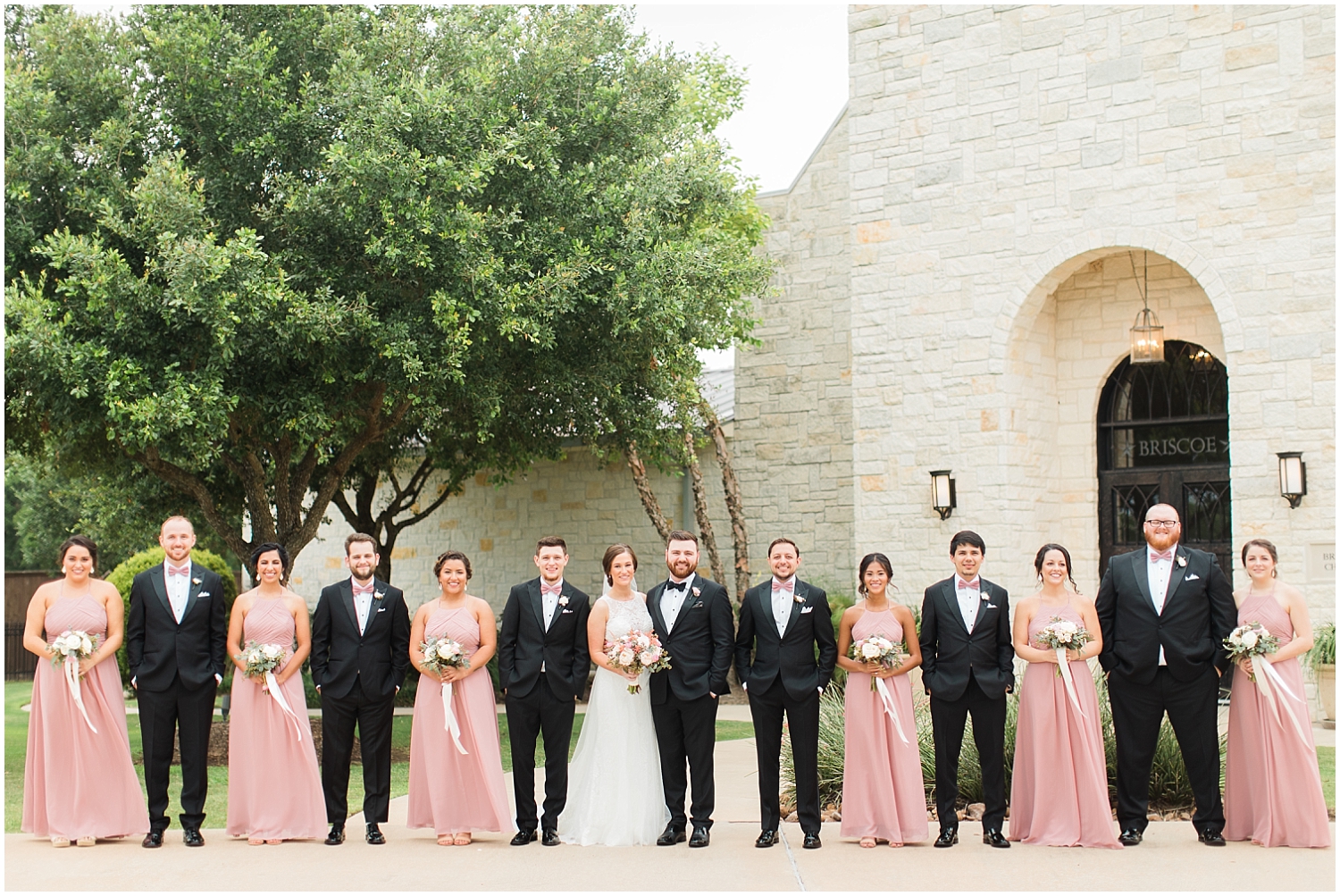  The Bridal party before the Houston Wedding 