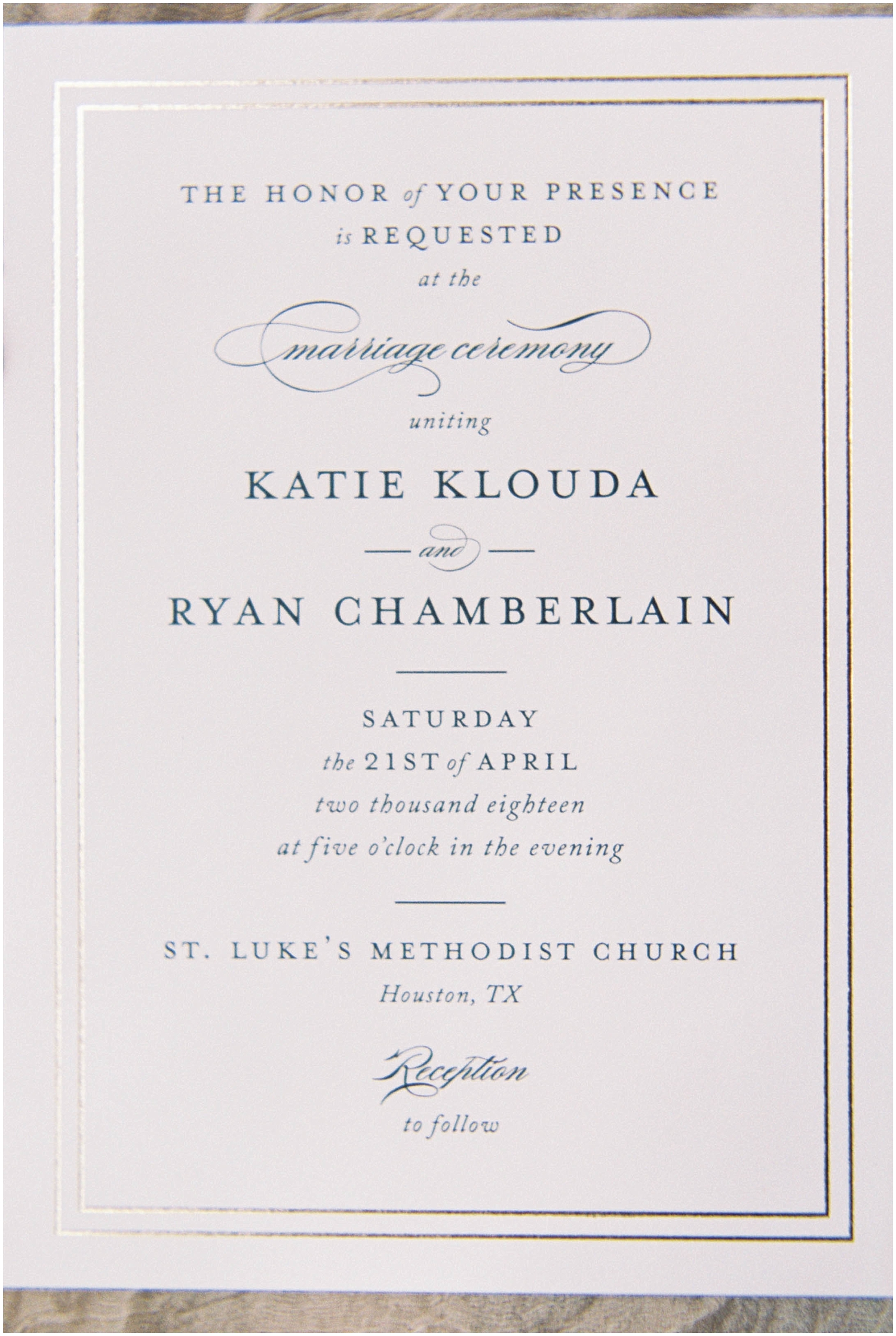  the wedding invitation 