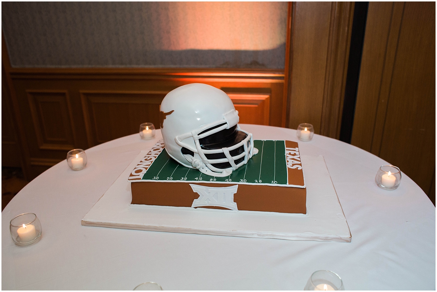  Football themed wedding cake TX 