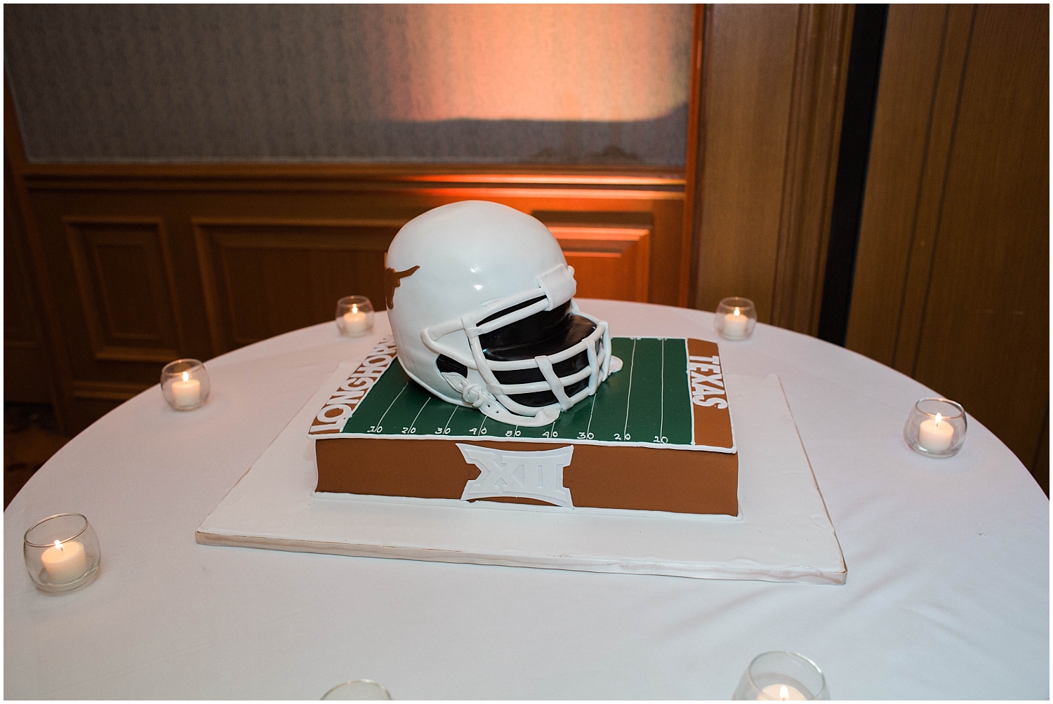 Football themed wedding cake TX