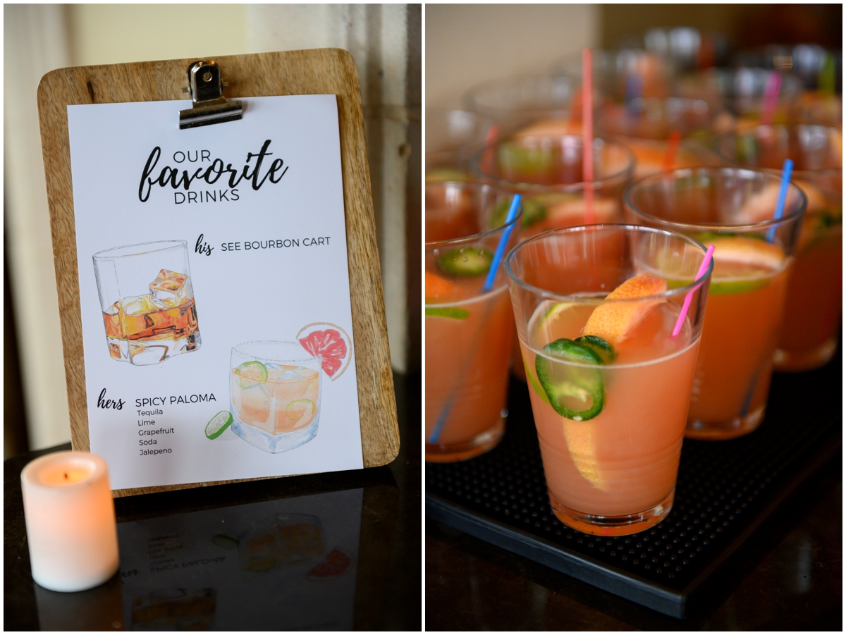 bride and groom’s signature cocktails 
