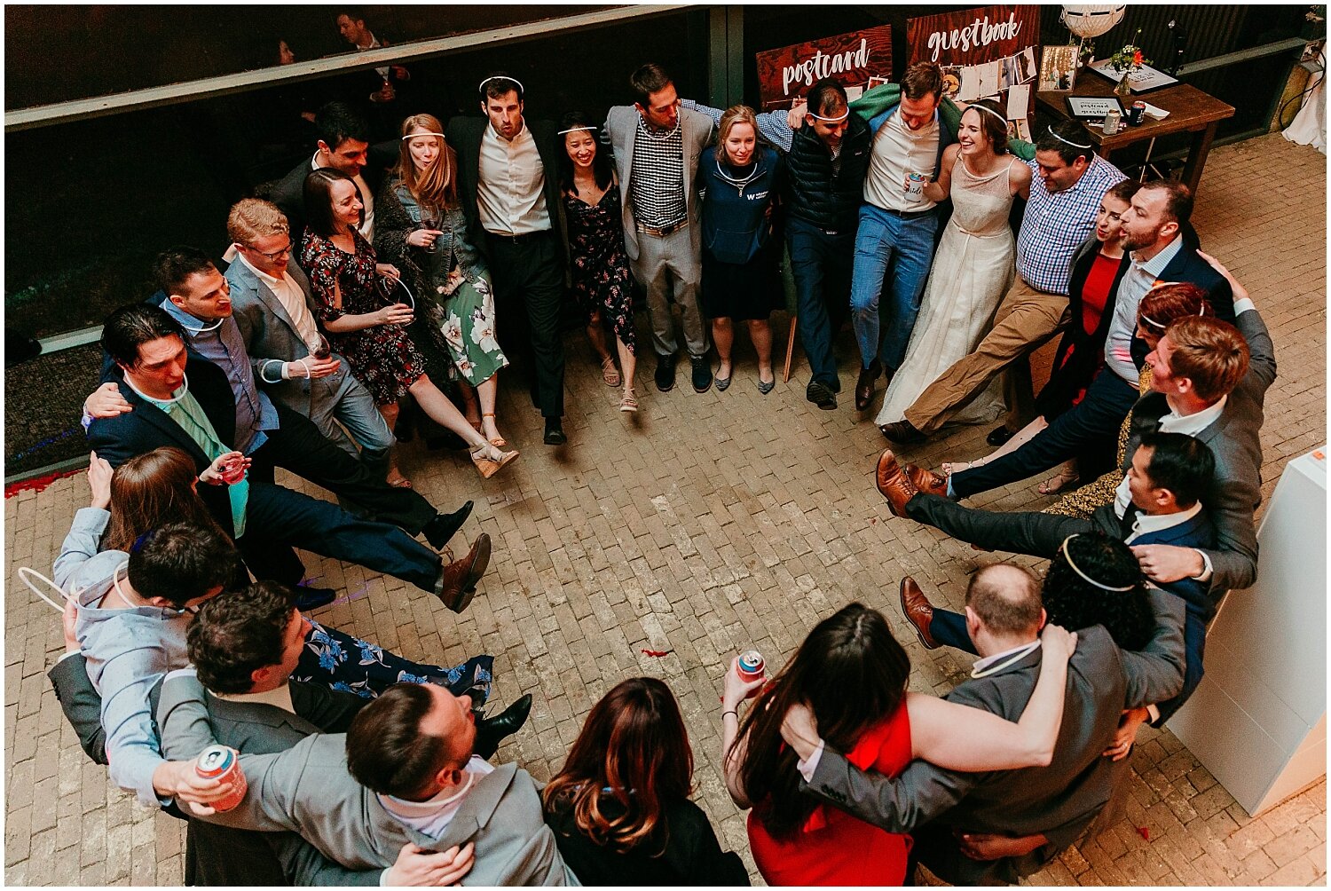  big dance circle on the dance floor 