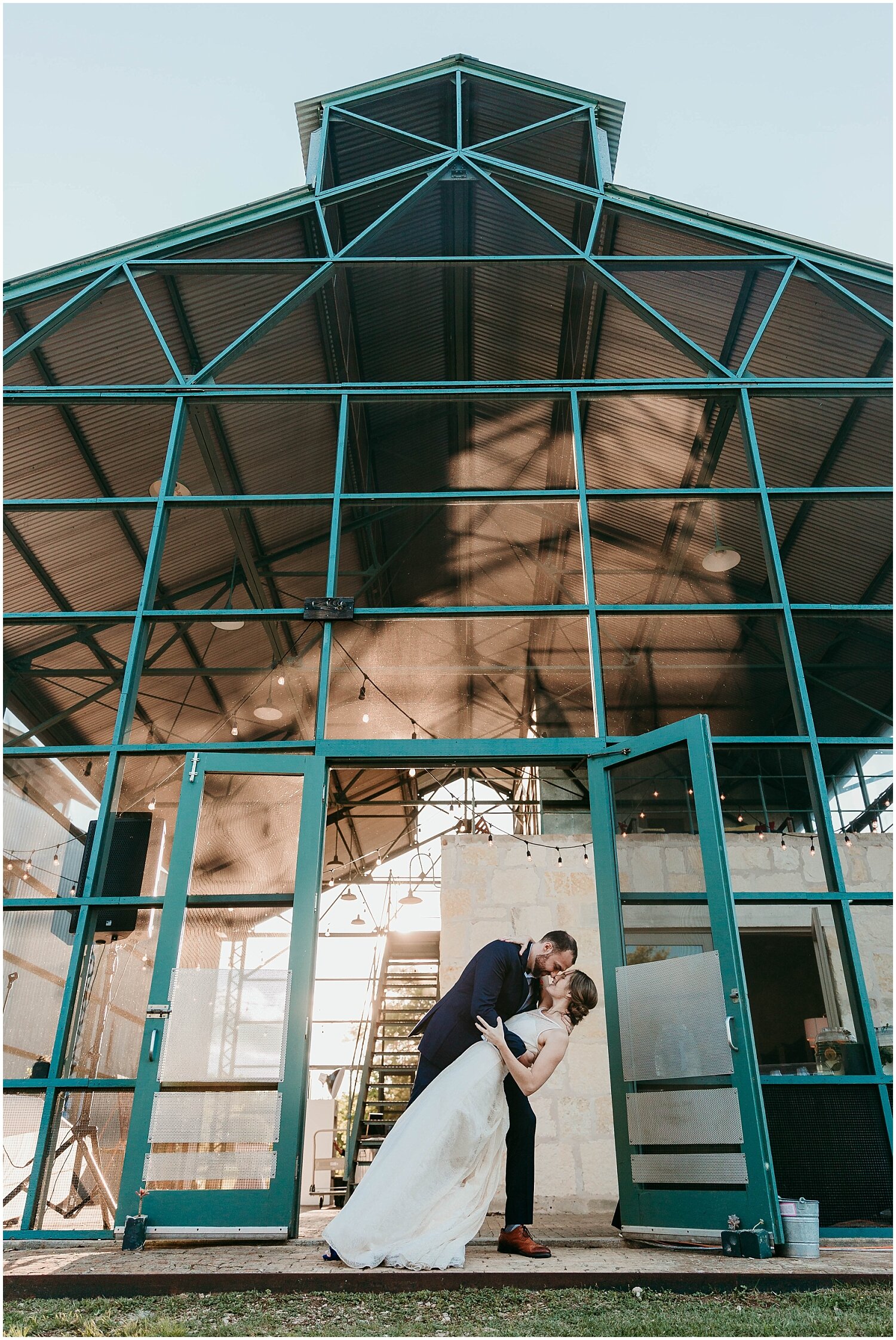  bride and groom portrait  