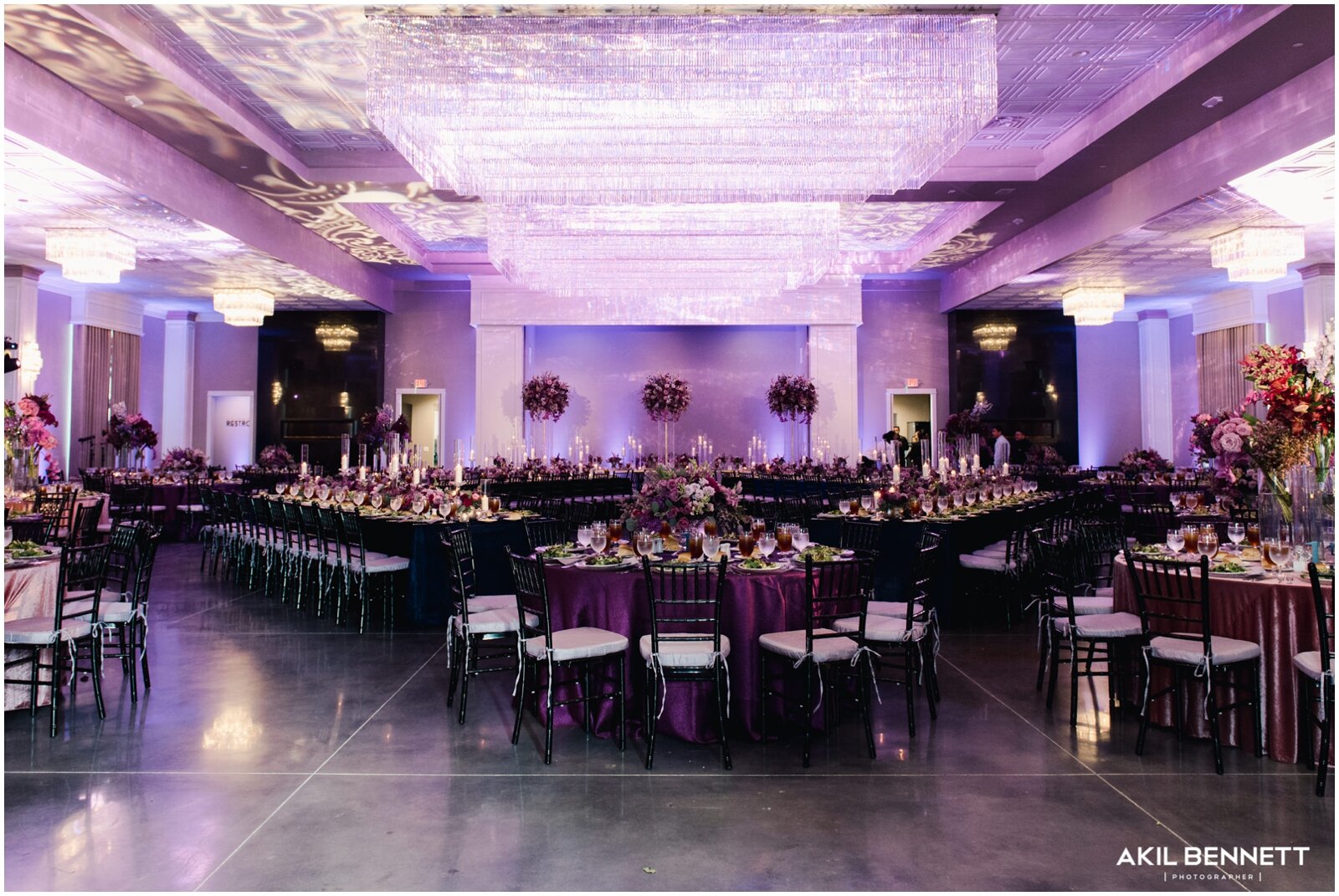  lavender themed wedding reception 