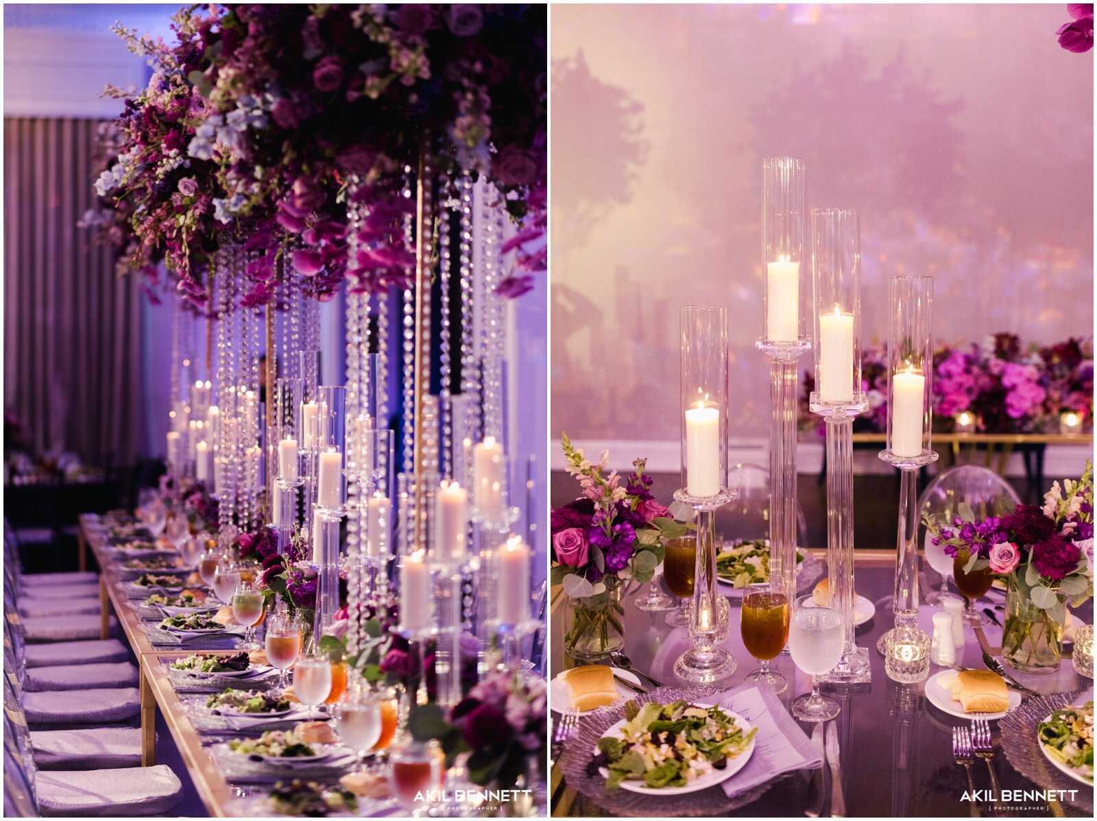  bridal party’s grand wedding table decor 