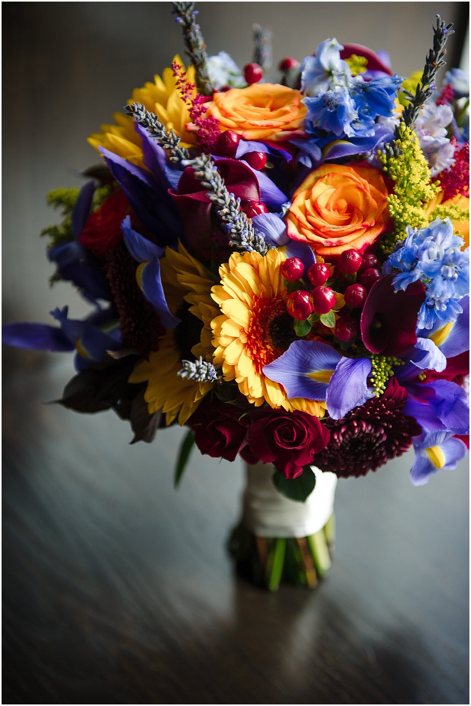  Colorful bridal bouquet in Houston 