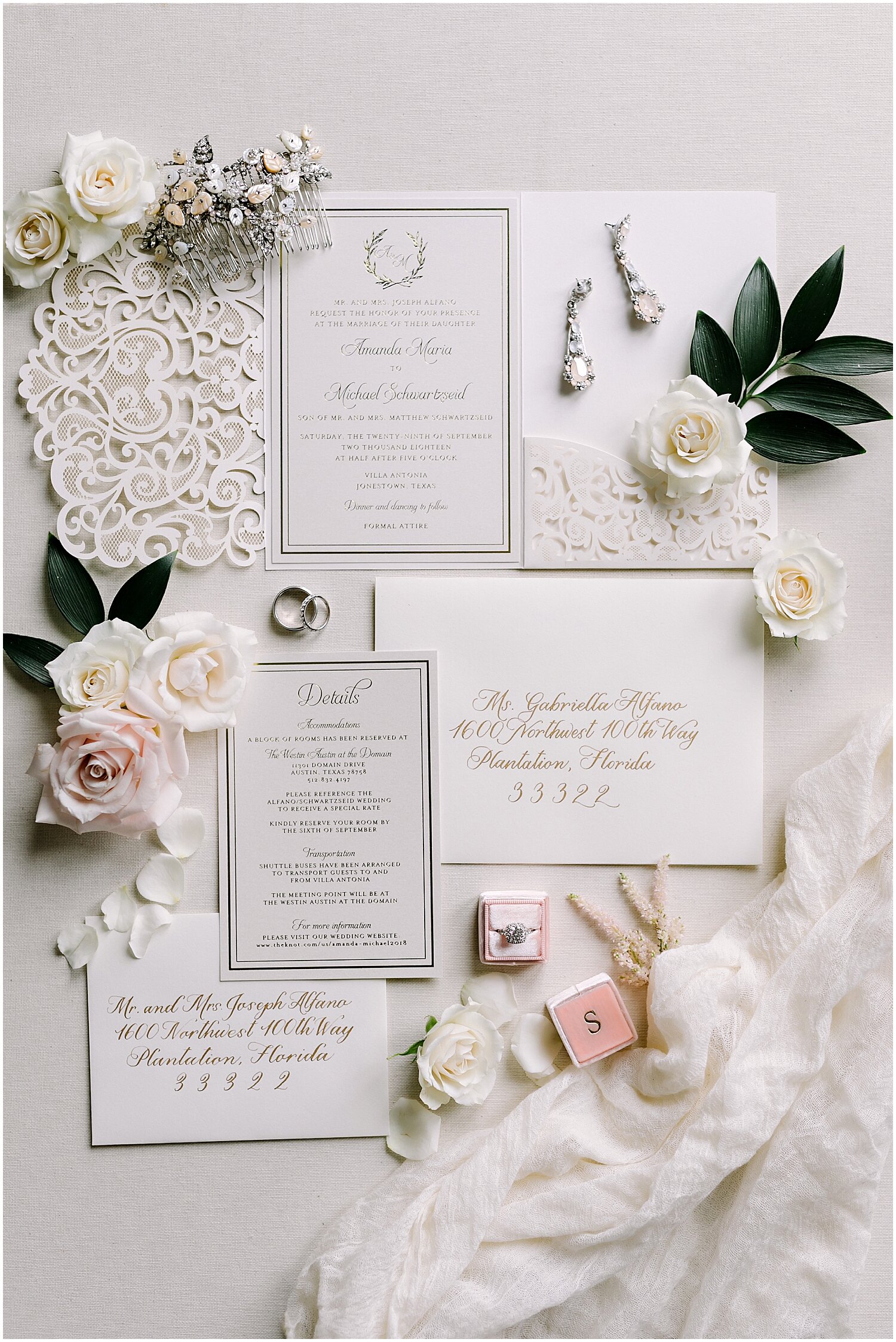  Elegant wedding invitation layout 