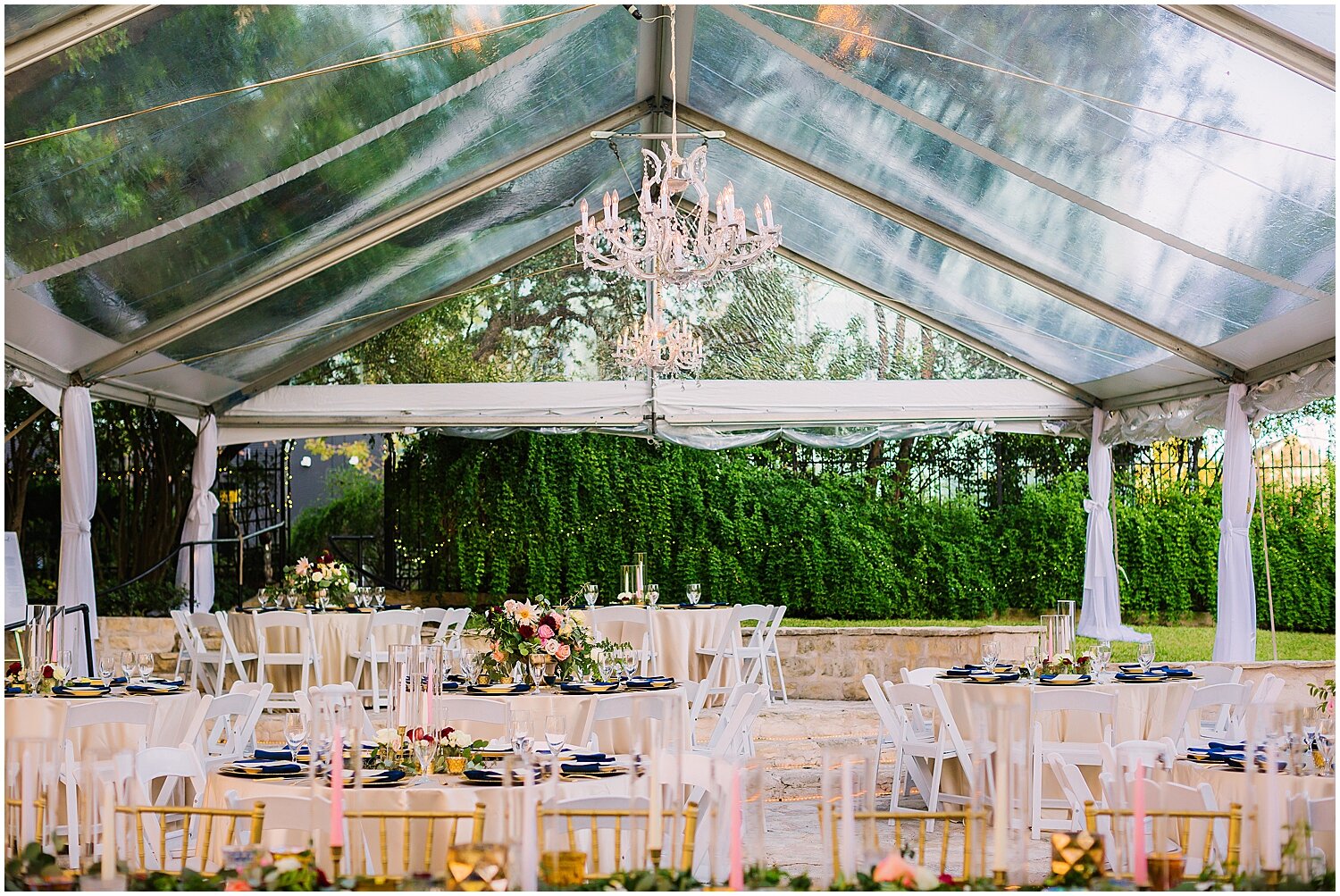  Tented wedding reception in Austin 