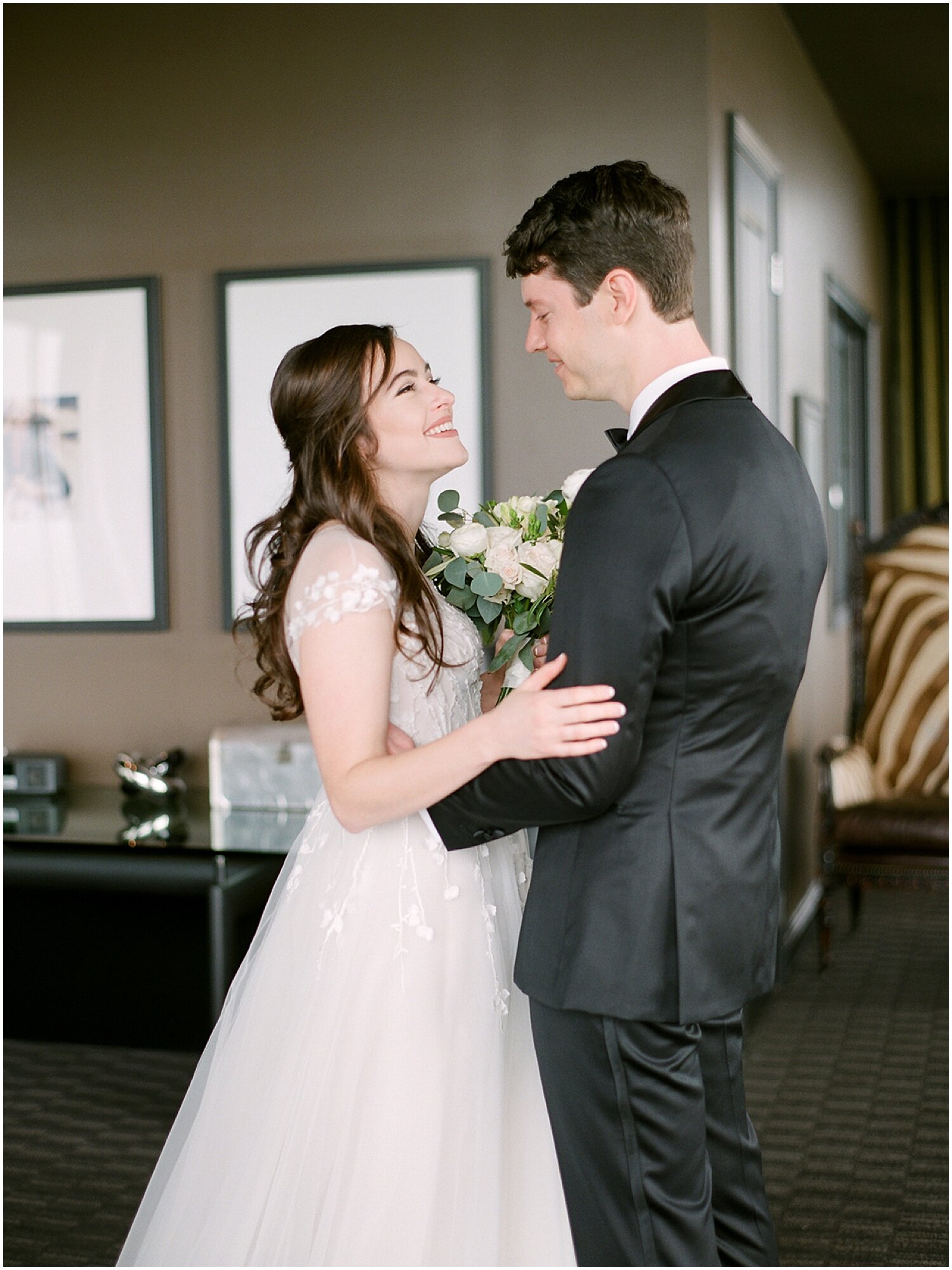  bride and groom’s first look 