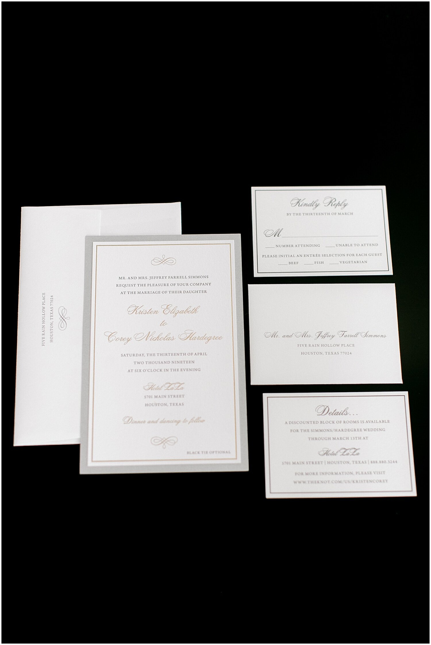  classy wedding invitation 