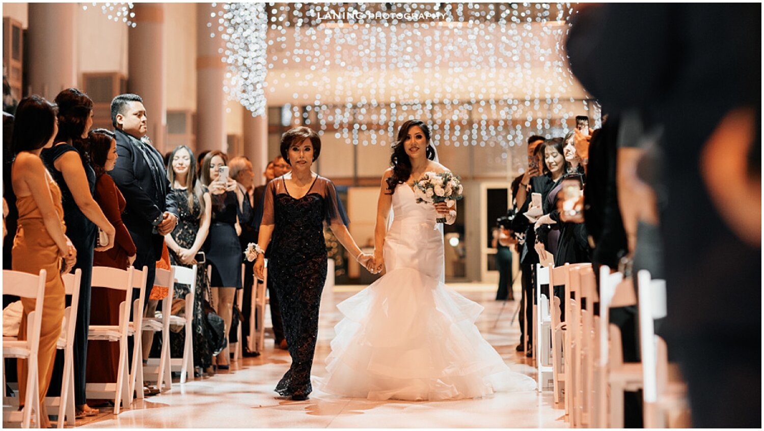  bride walking down the aisle  