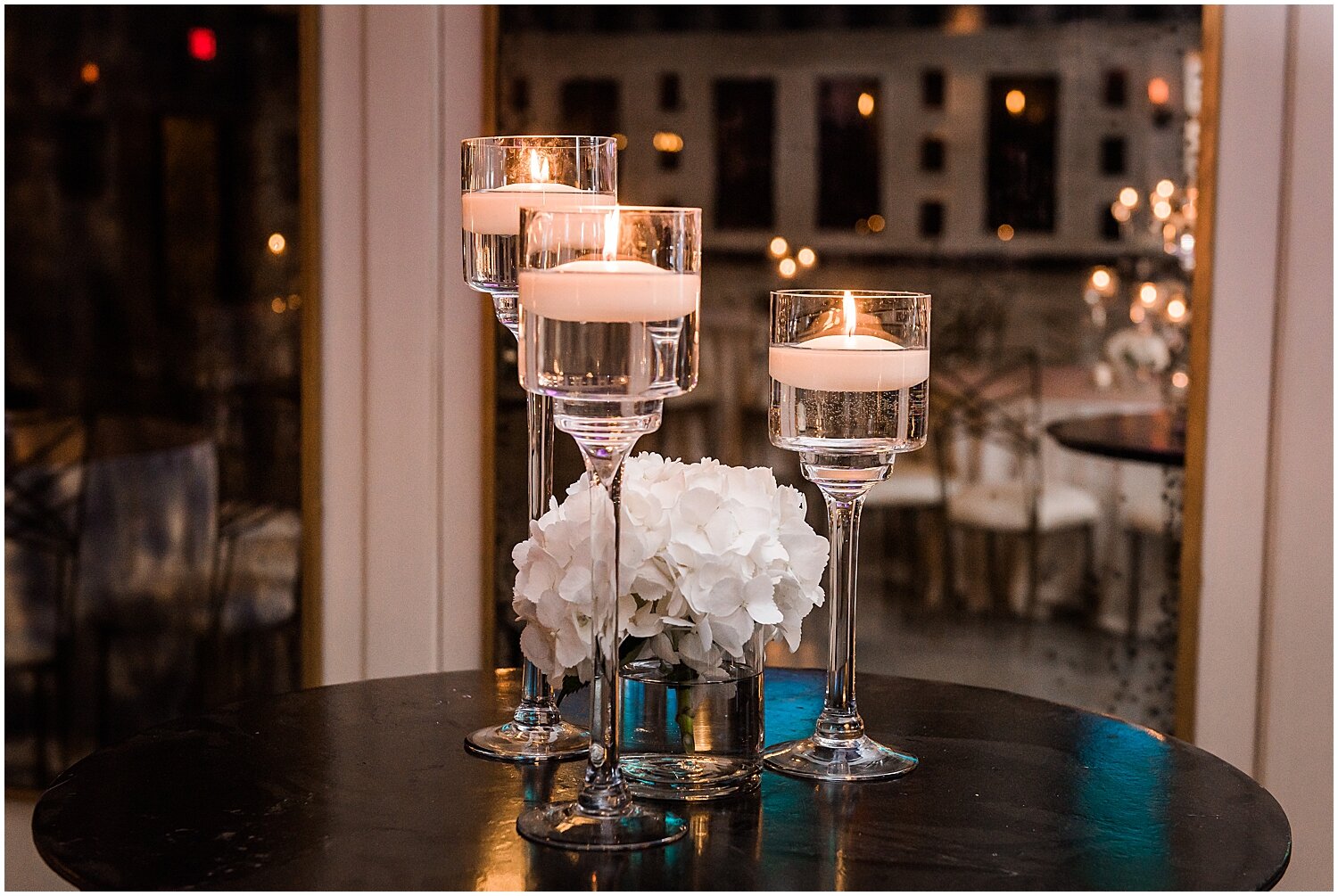  candlelight and wedding floral centerpieces 