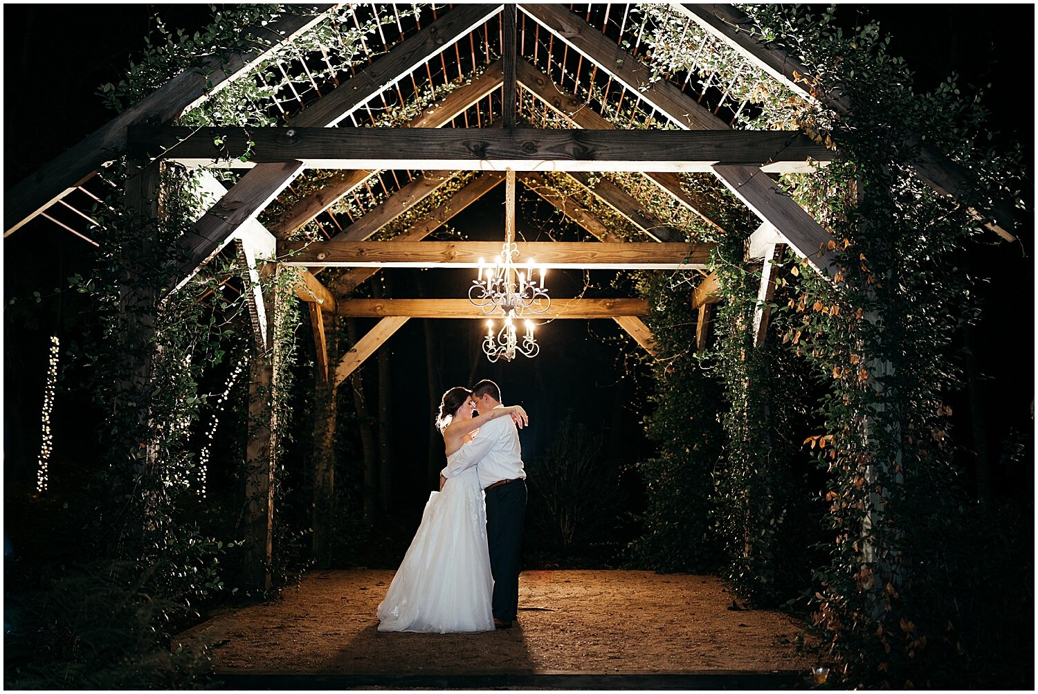  bride and groom dancing alone 