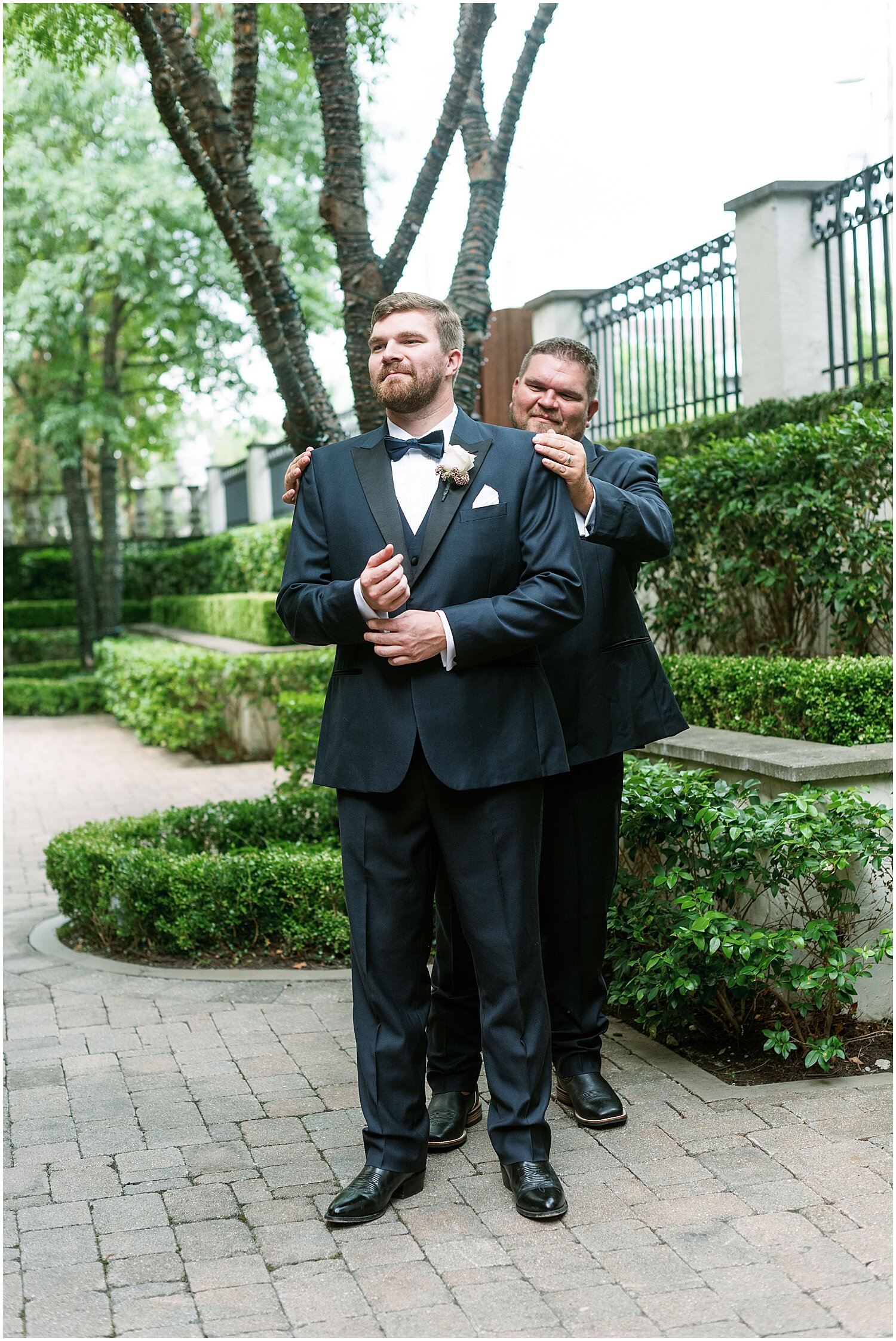  groom before the wedding in Houston 
