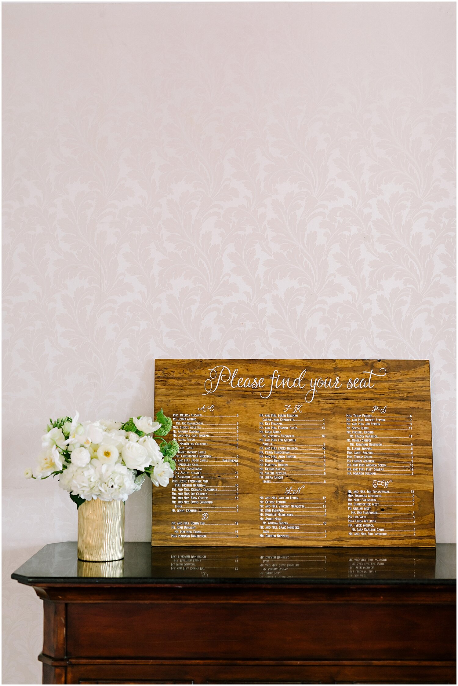  Wooden seating chart for wedding reception 