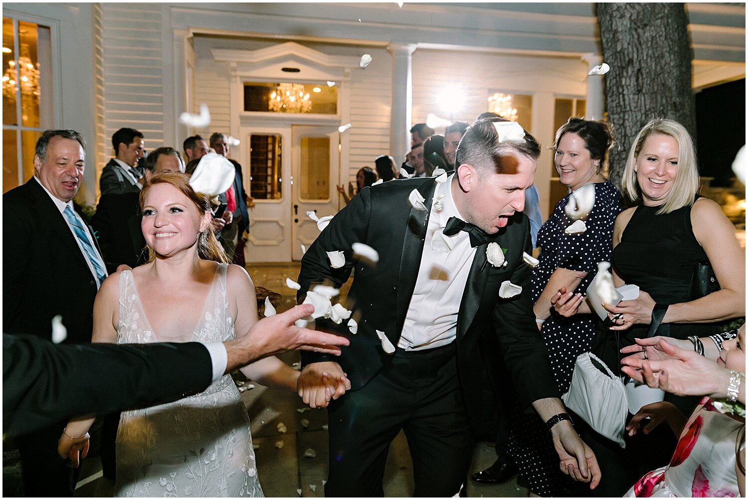  bride and groom’s grand exit 