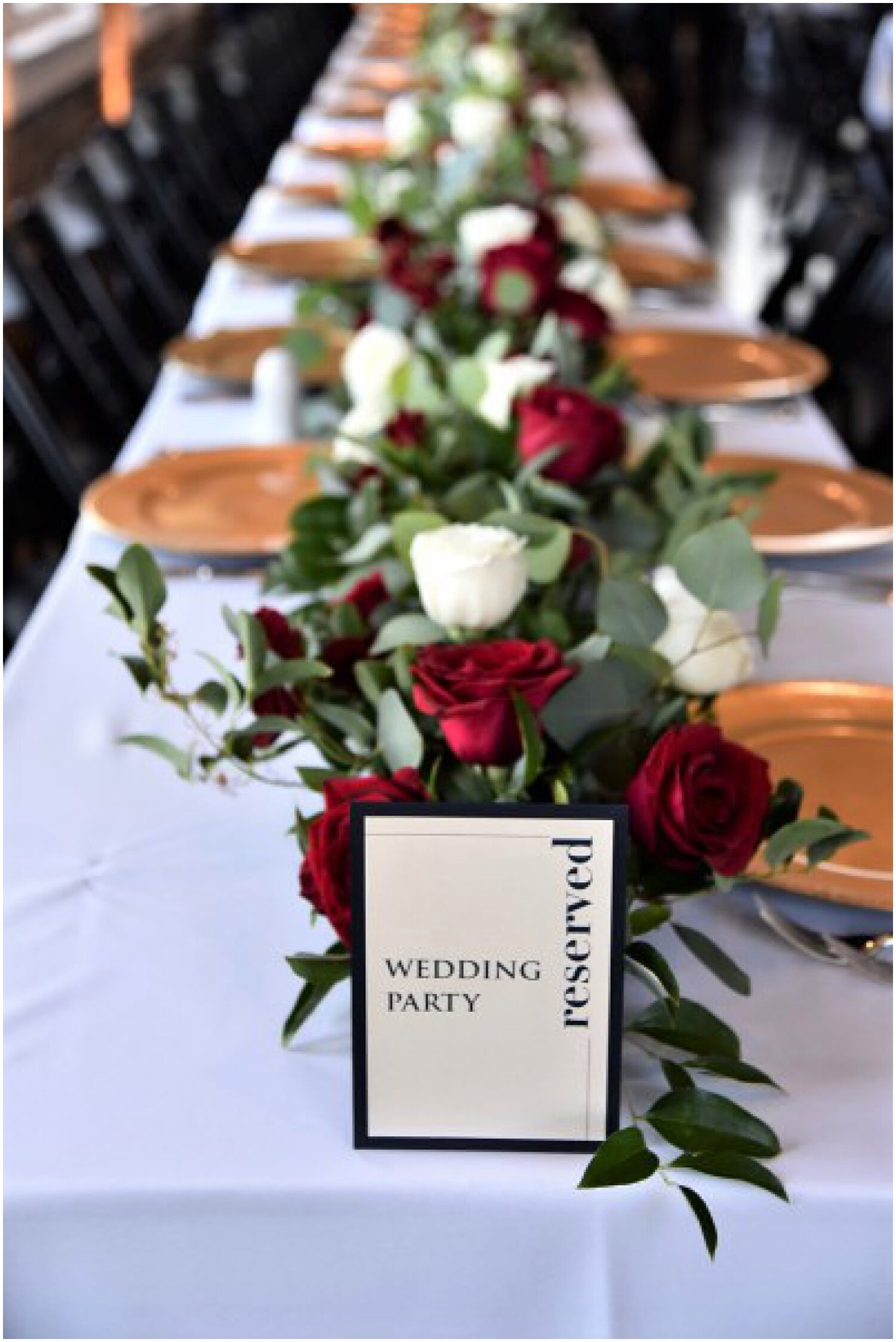  wedding party table  