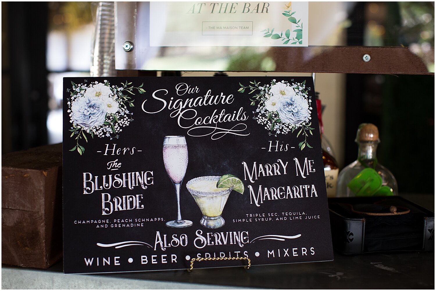  signature drinks menu  