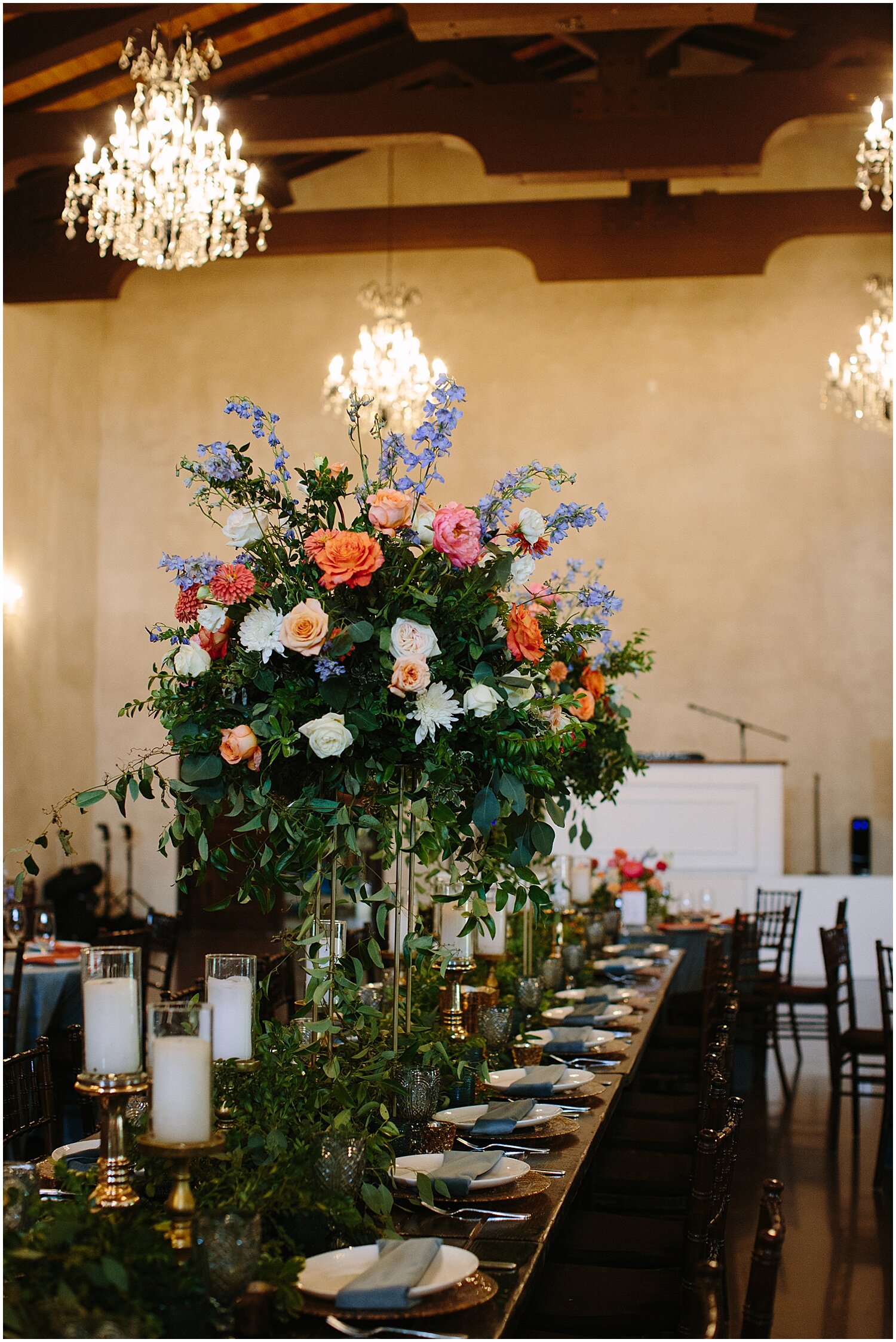 tall wedding floral decor 