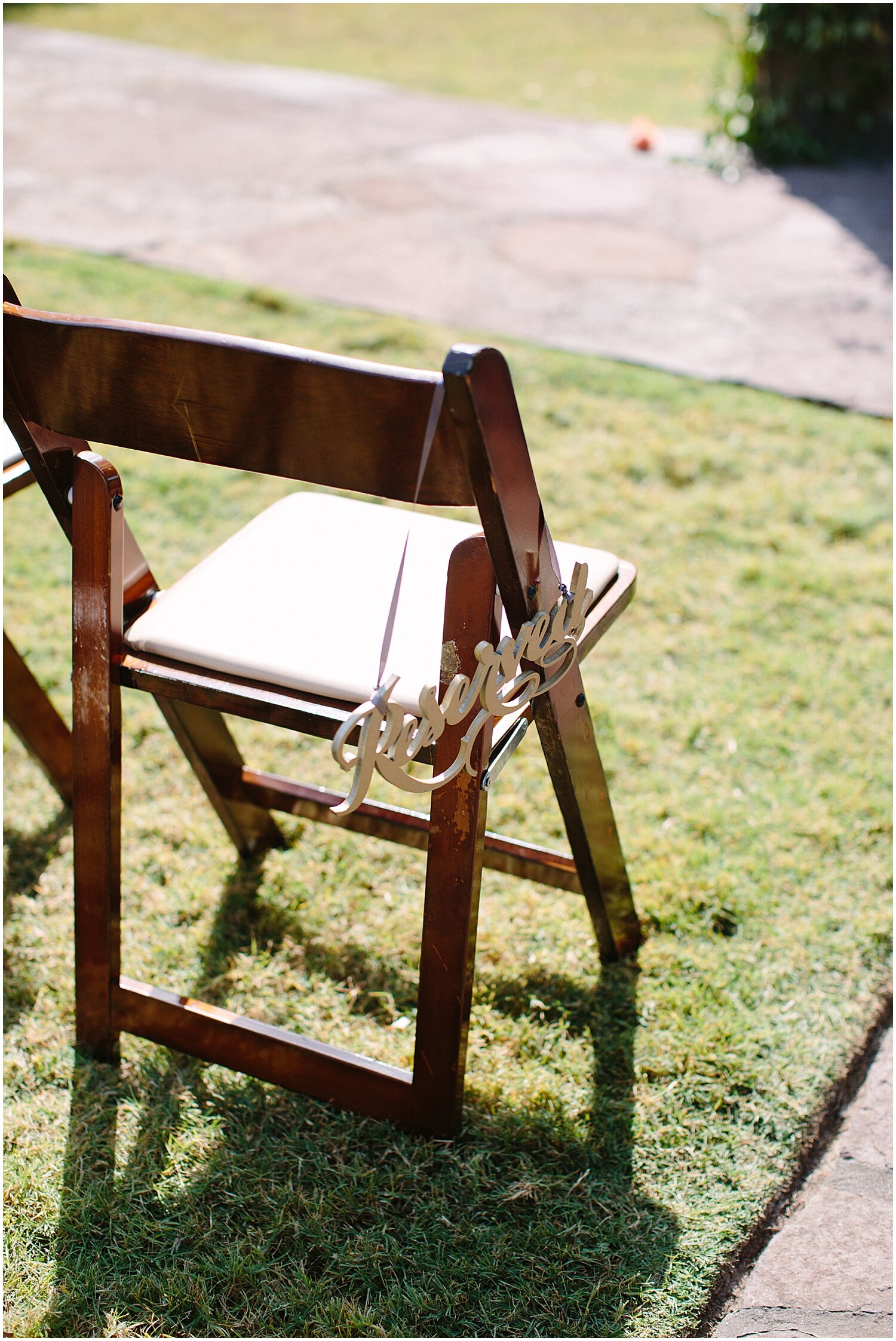  reserved wedding chairs  