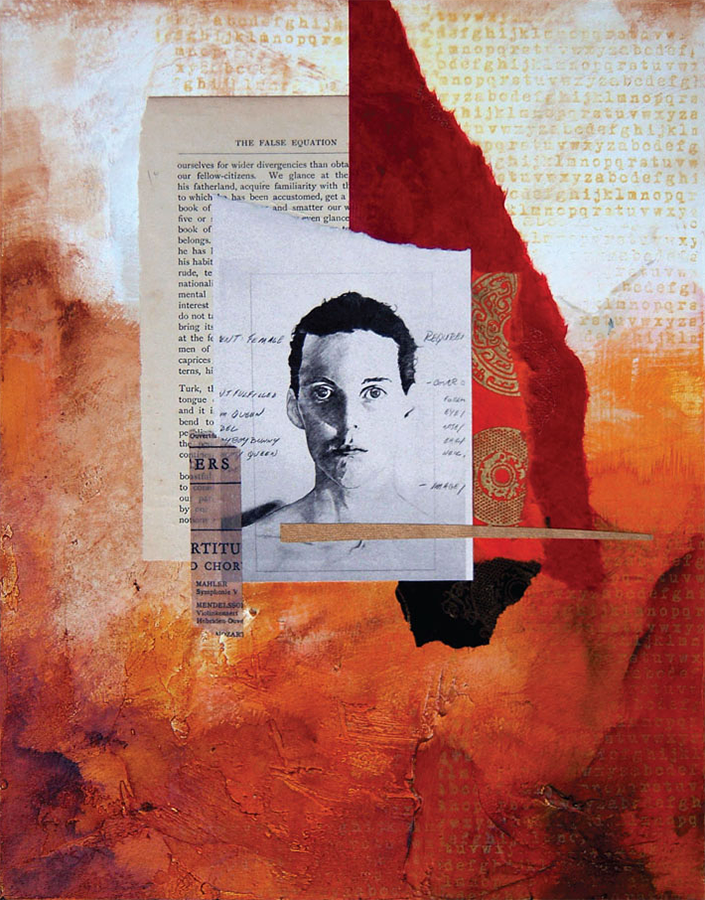  Beauty Queen  
Acrylic, ink, paper, drawing on Masonite.