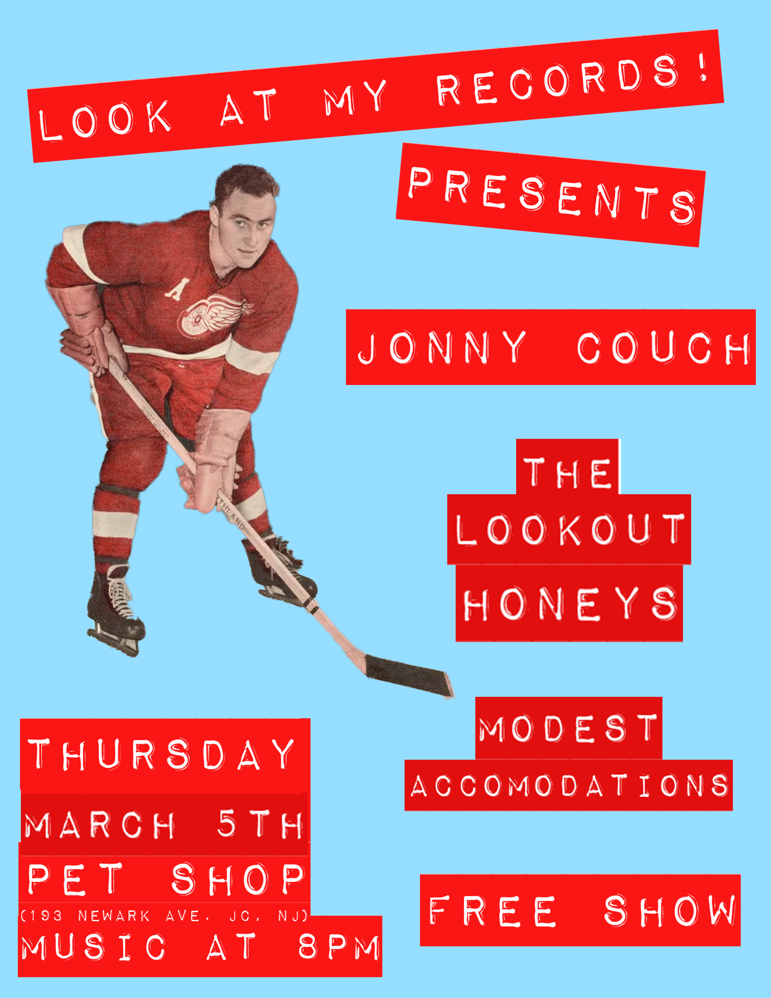 Jonny Couch, The Lookout Honeys, and Modest Accommodations at Pet Shop (Jersey City, NJ)