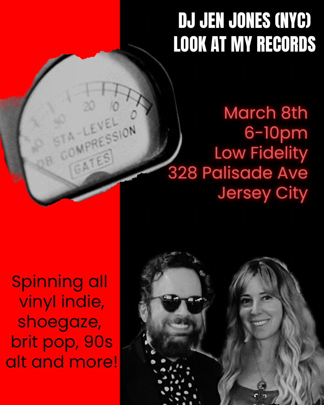 DJ Jen Jones and DJ Look At My Records at Low Fidelity Bar (Jersey City, NJ)