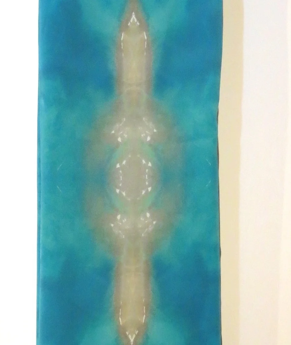 Kauai Coast silk crepe de chine scarf