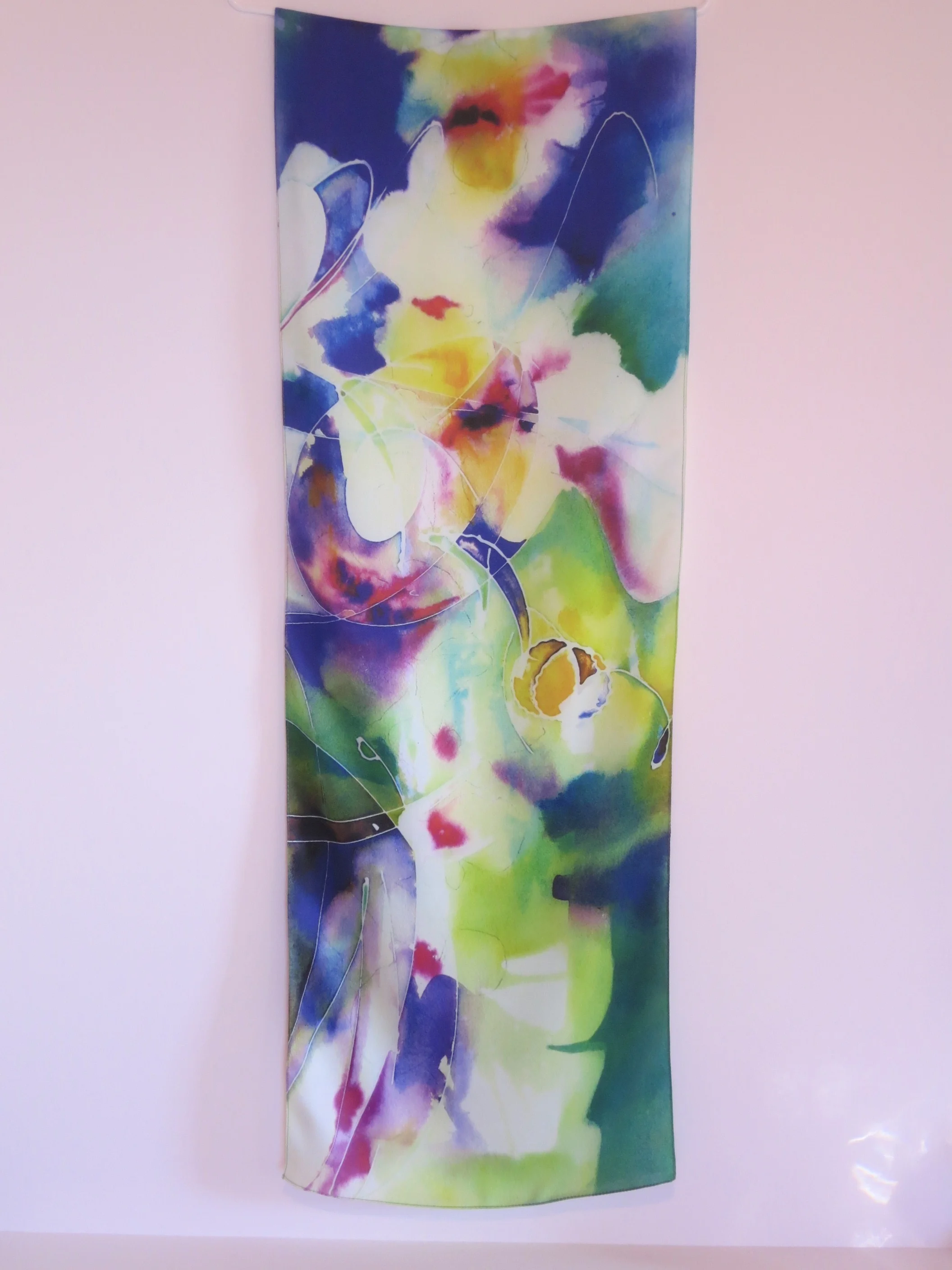 "Oh Happy Day" silk charmeuse scarf