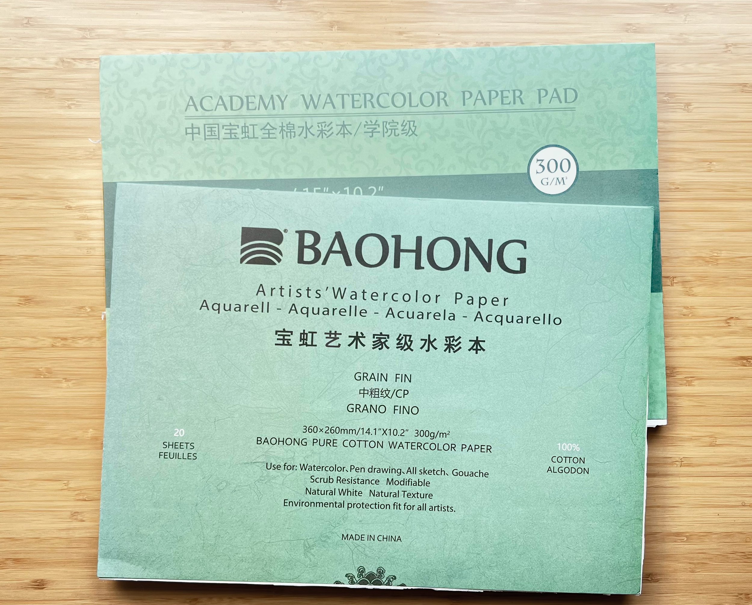 Baohong Academy Watercolor Pad Review (First Time Painting With It