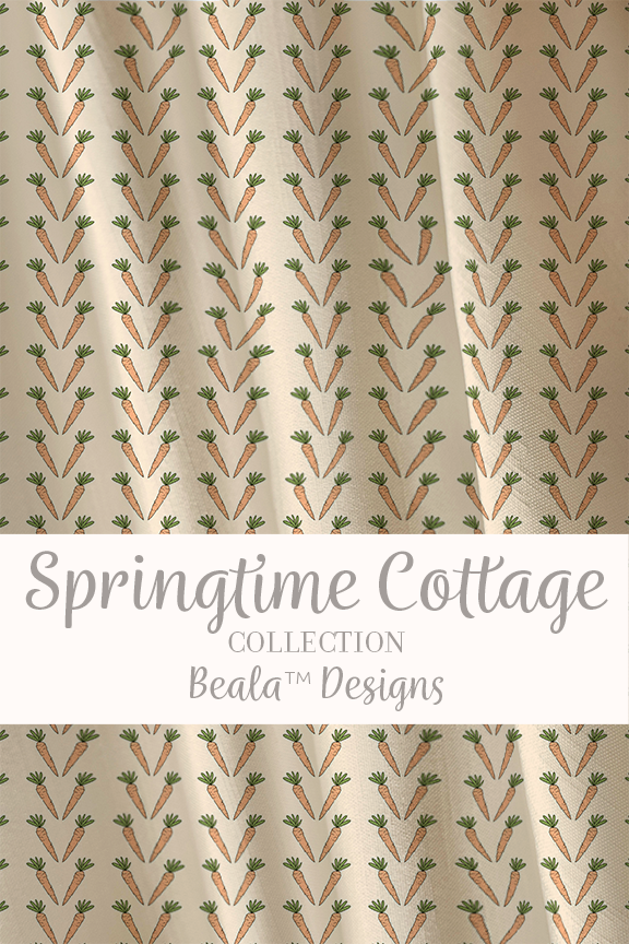 Herringbone Carrots on Pale Orange Fabric Mockup.png