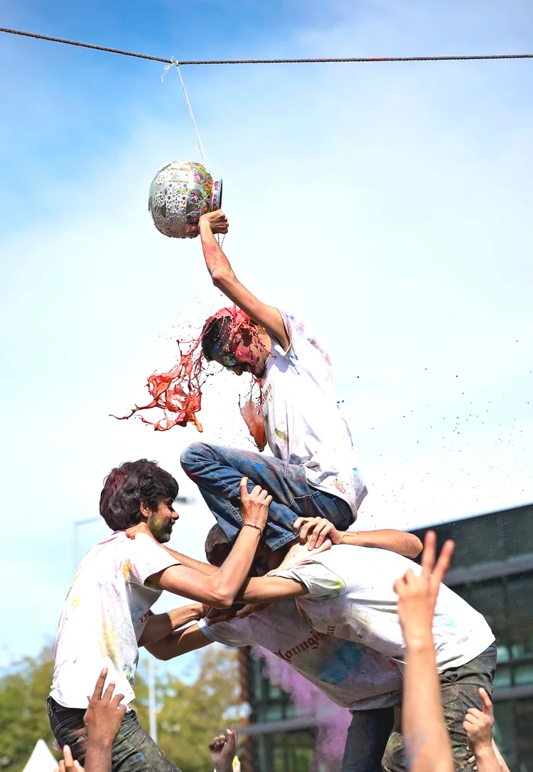 Christchurch colours itself in the Holi spirit