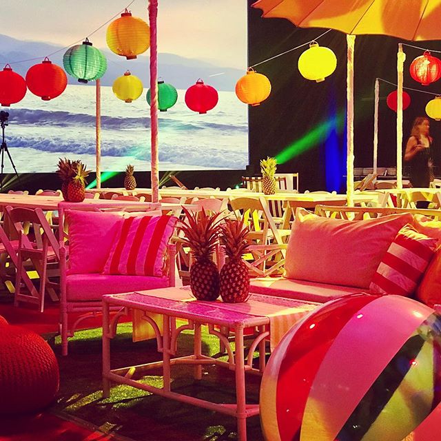 It&rsquo;s always a fiesta when we combine forces with our sister company @aminiconcepts 
We loved providing the furniture for this fun event.
.
.
.
.
.
#beachparty #fiesta #hotsummernights #corporateevents #corporatedinner #corporateparty #workparty