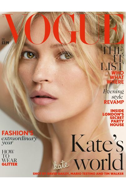 Charlotte Tilbury adds to Kate's freckles for this Vogue cover. Image via Vogue.