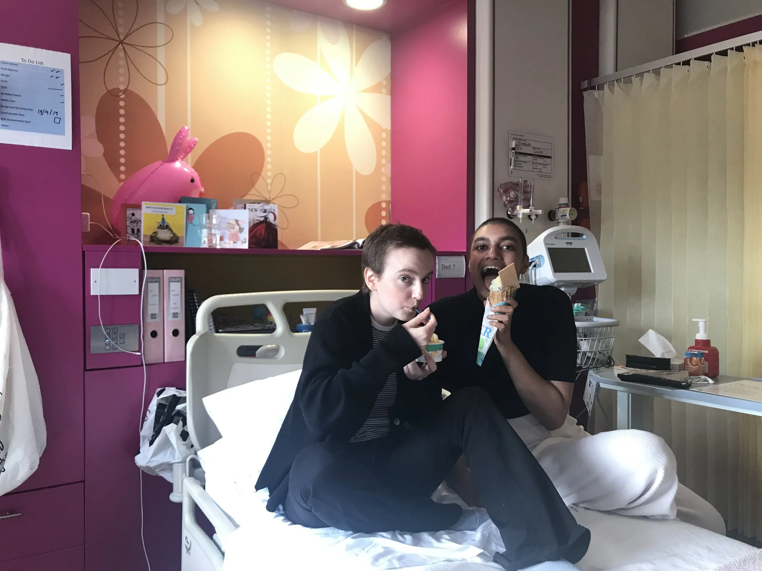 Image courtesy of Ameera | Ameera and Cressi celebrating birthdays and remission days