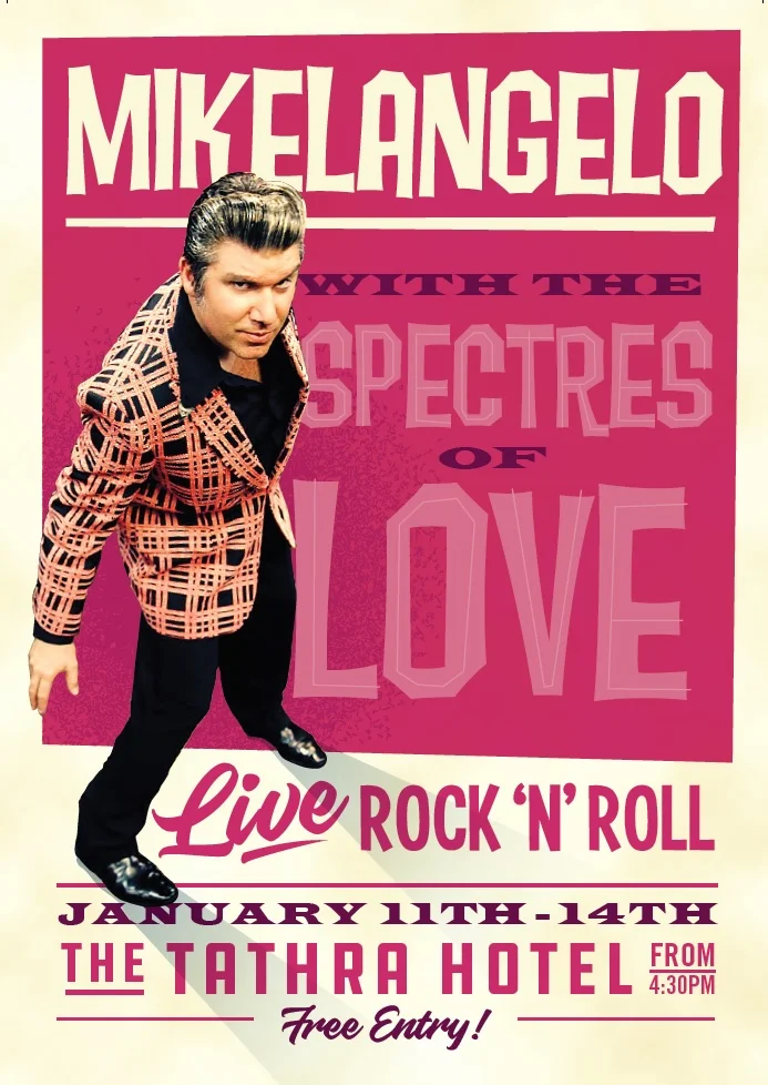 Mikelangelo with the Spectres of Love Tathra hotel 2017.jpg
