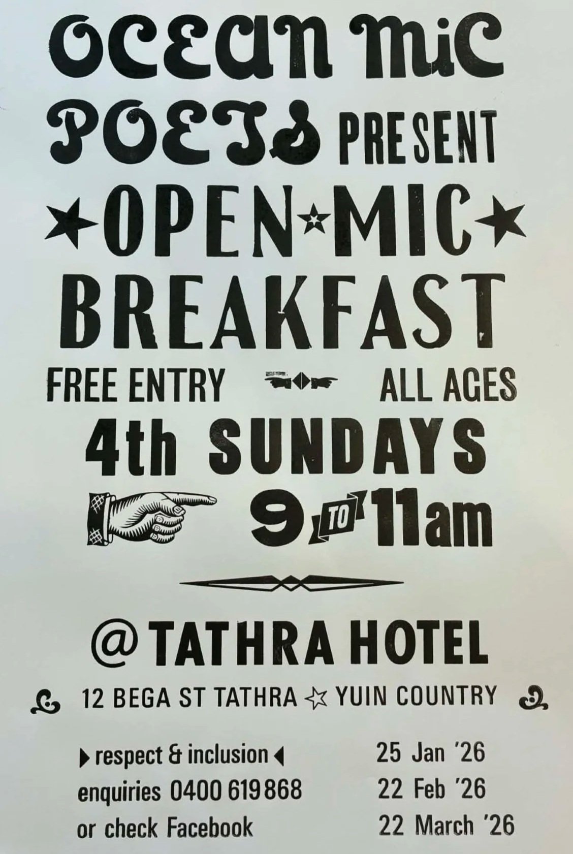 Open Mic Poets Breakfast