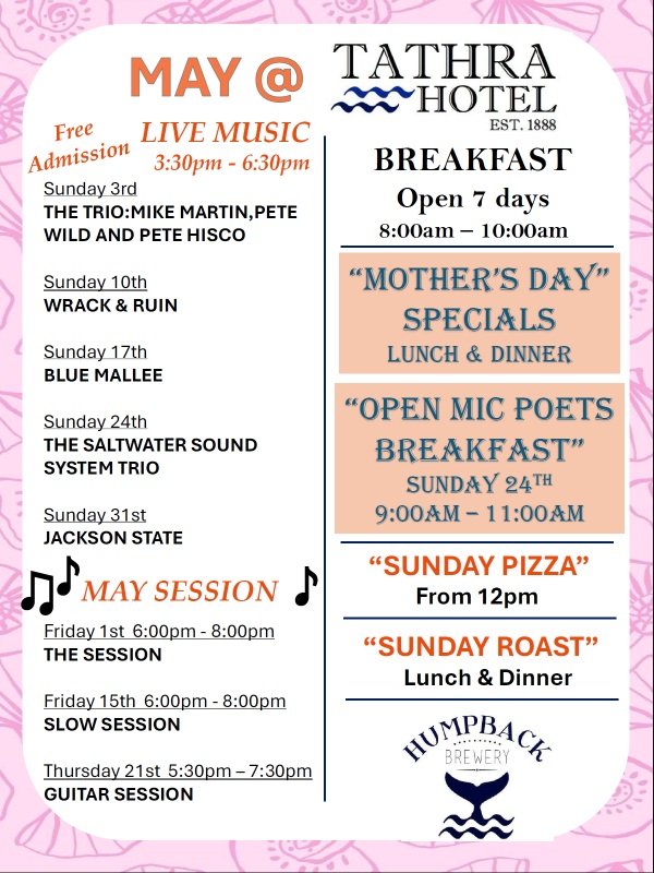 What's On at Tathra Hotel